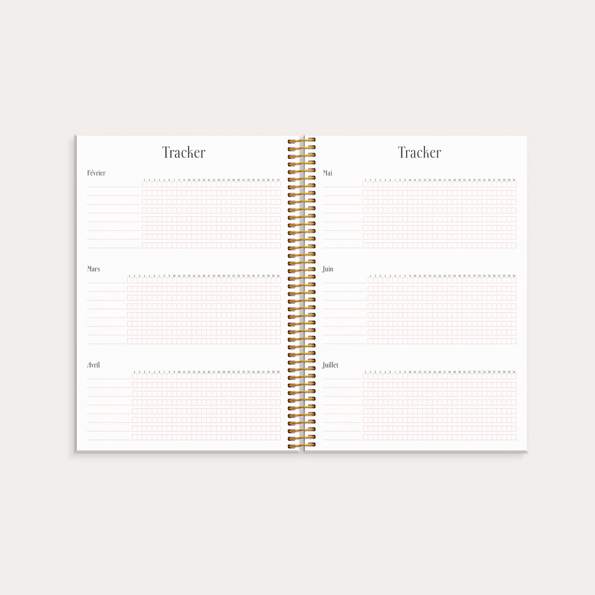 Life Planner Pink 26/27 – detail view