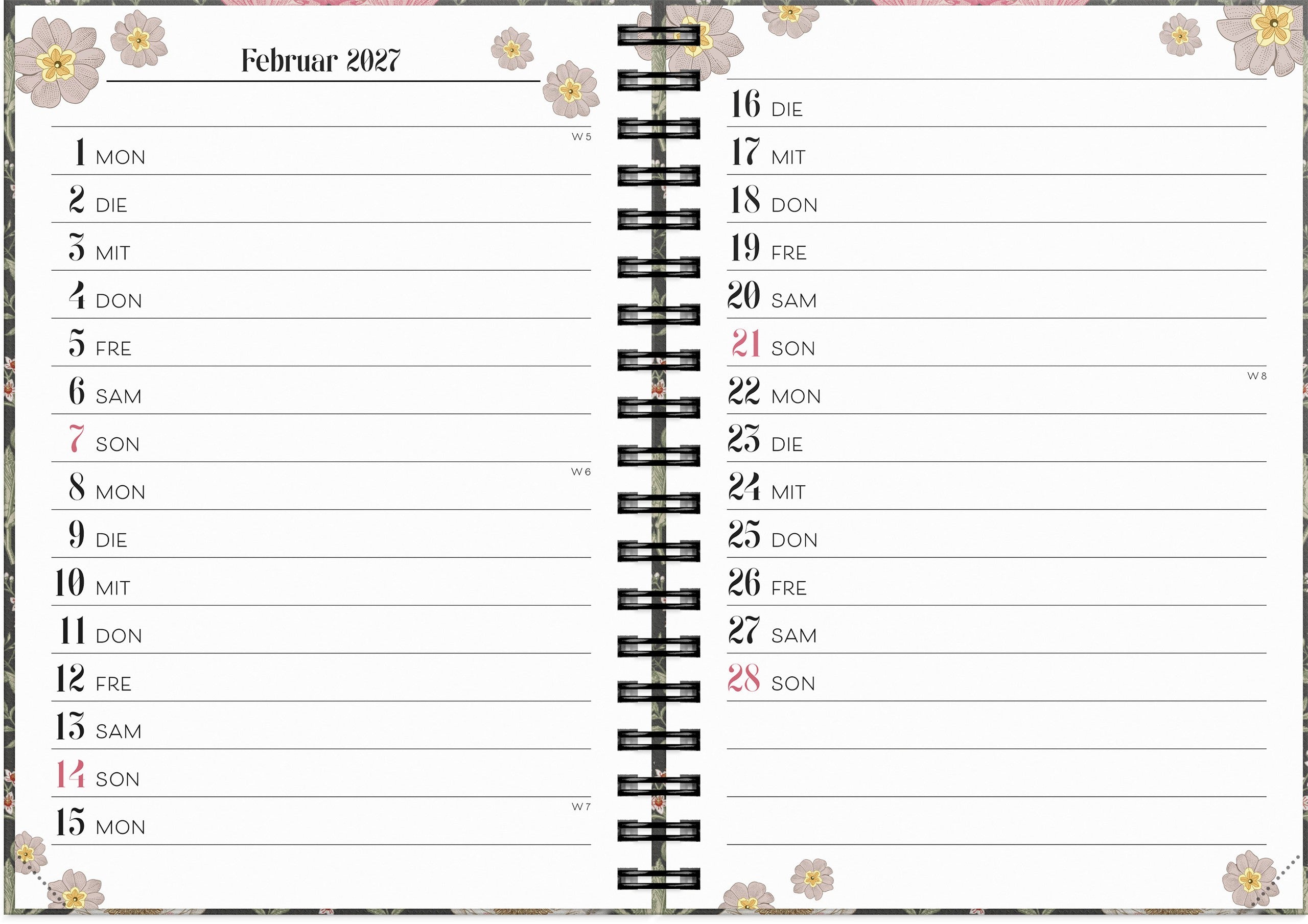 Life Planner Floral 2027