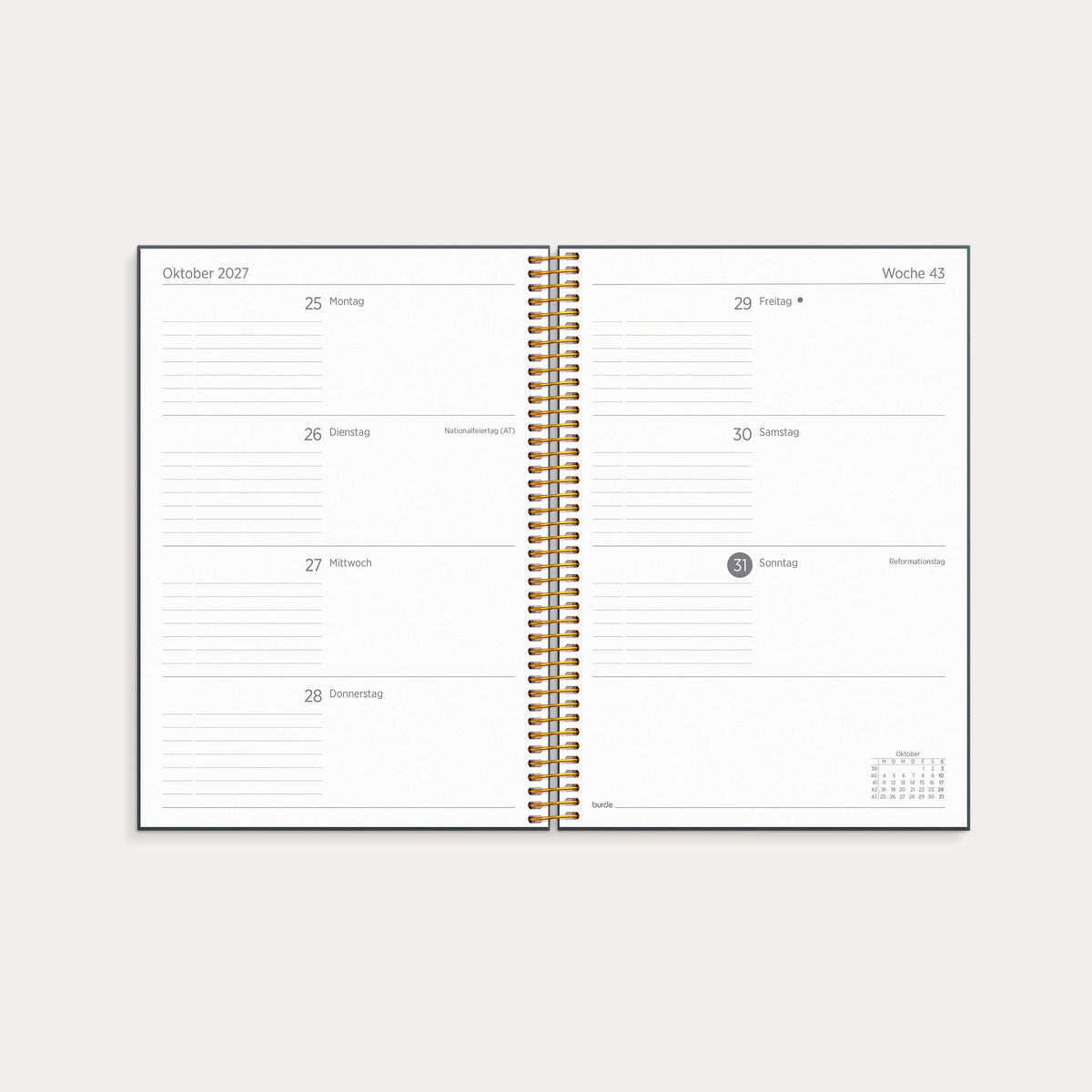 Organizer & Notes 2027
