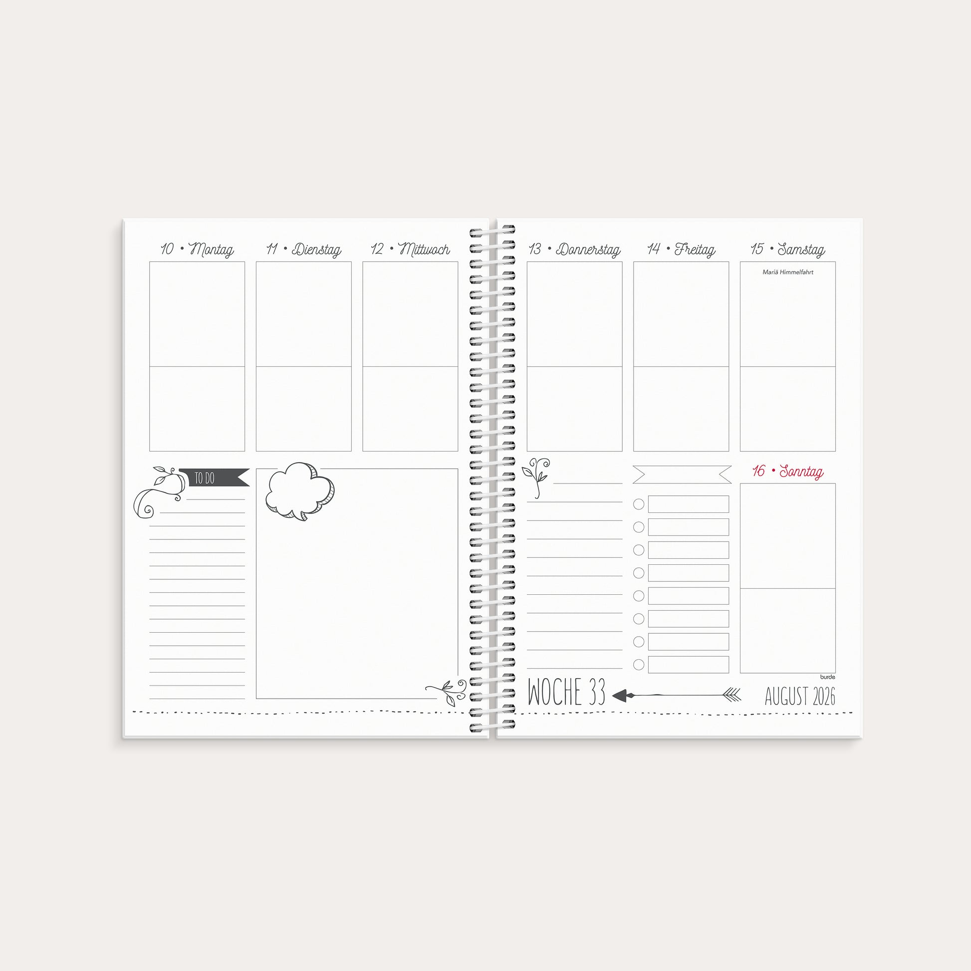 Kalender Doodle A5 26/27 – detail view