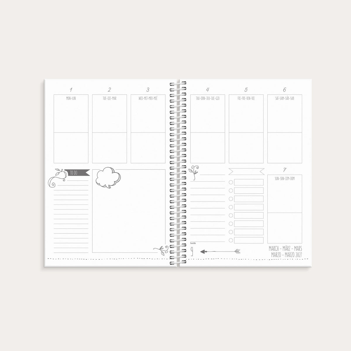 Calendario Doodle A5 26/27