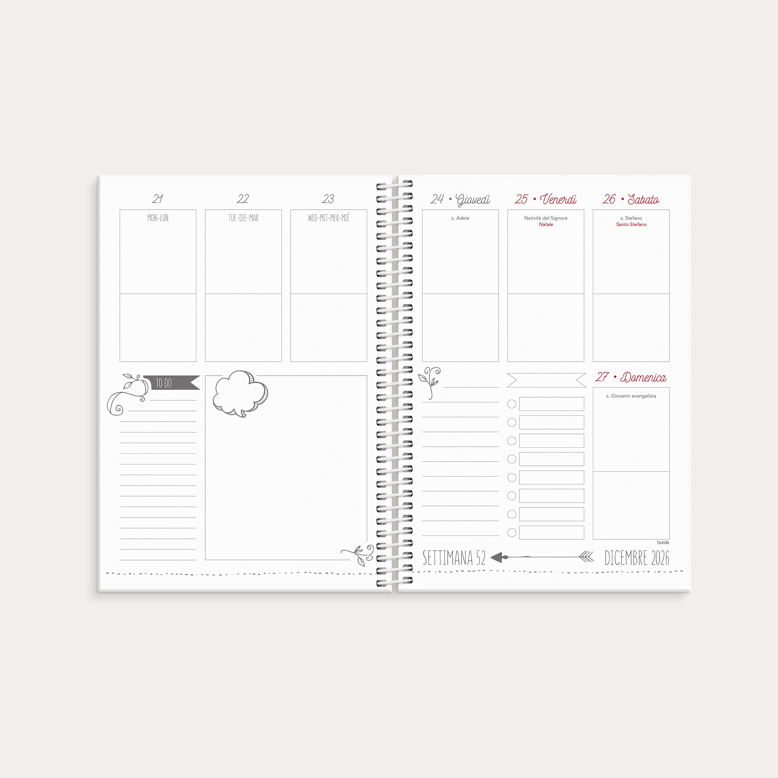 Calendrier Doodle A5 26/27