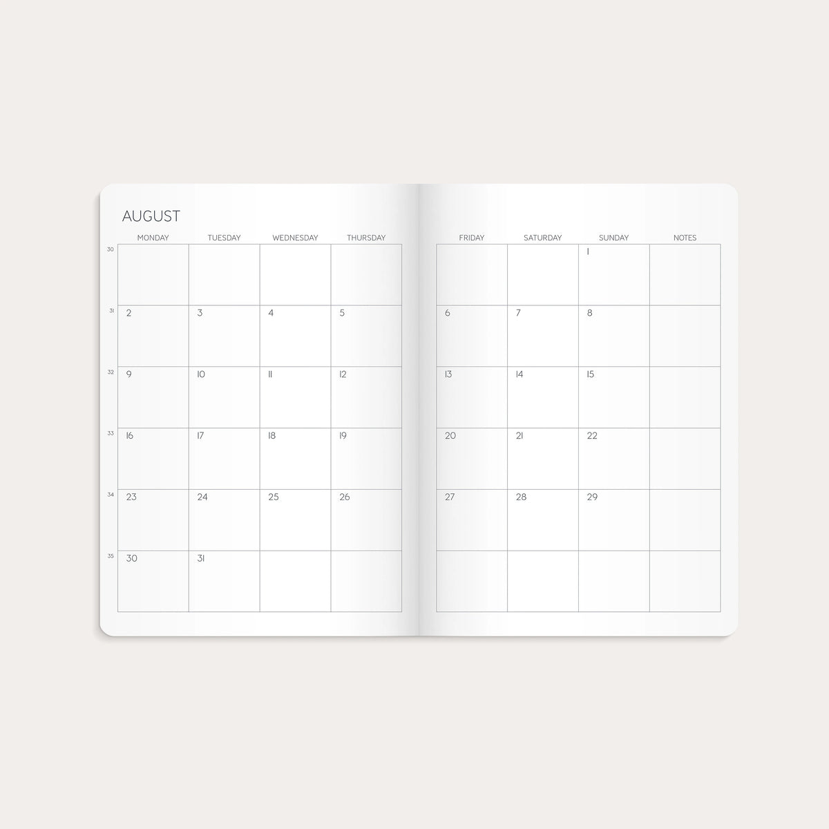 Kalender 2027 Monthly Planner
