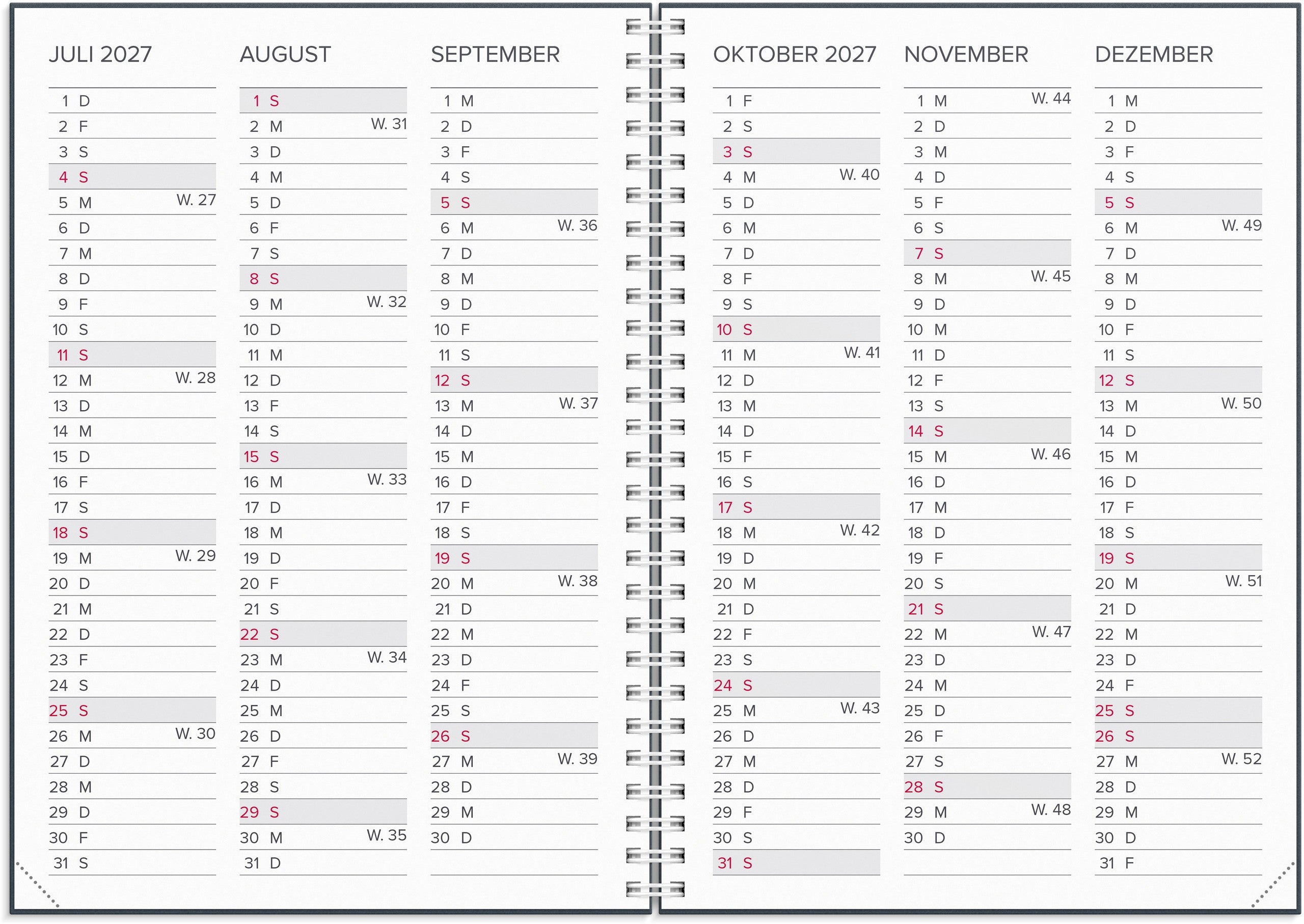 XL- Planner 2027