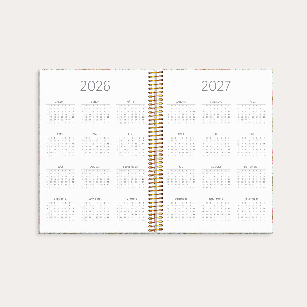 Organizer & Notes A5 26/27 Blumen