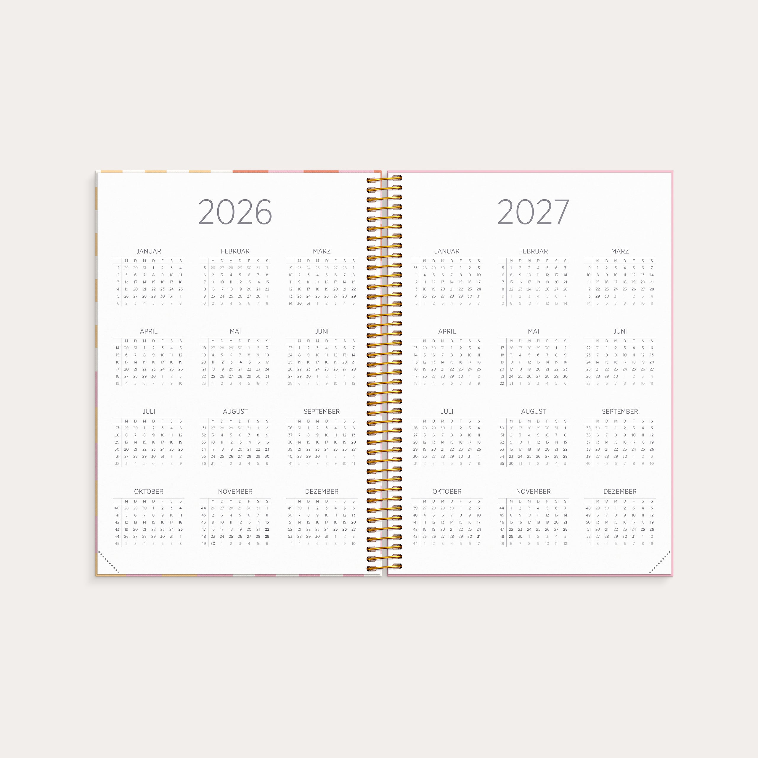 Organizer & Notes A5 Checkered 26/27 17-Monats
