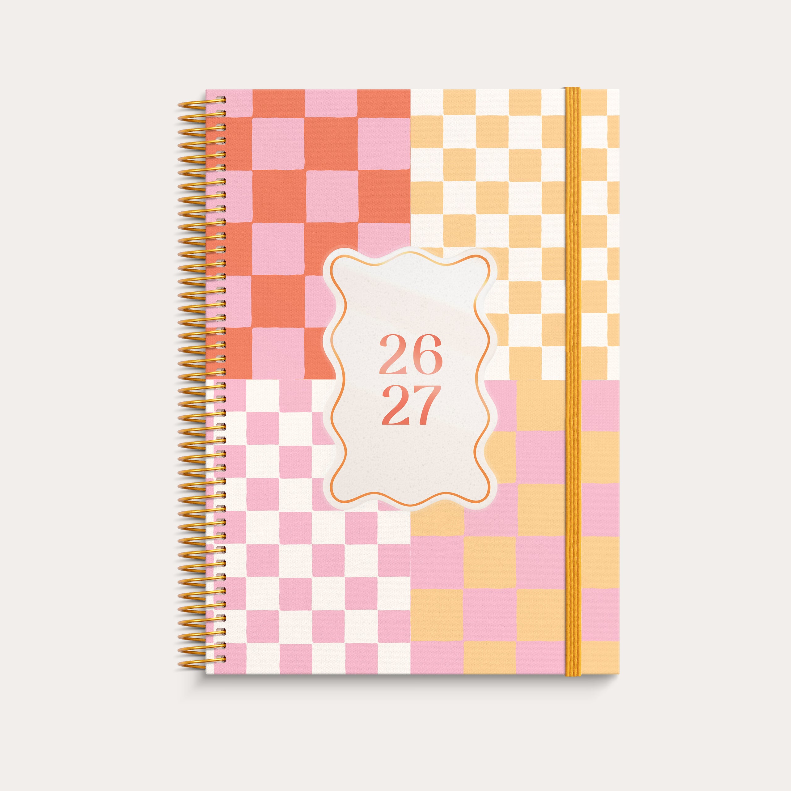 Organizer & Notes A5 Checkered 26/27 17-Monats