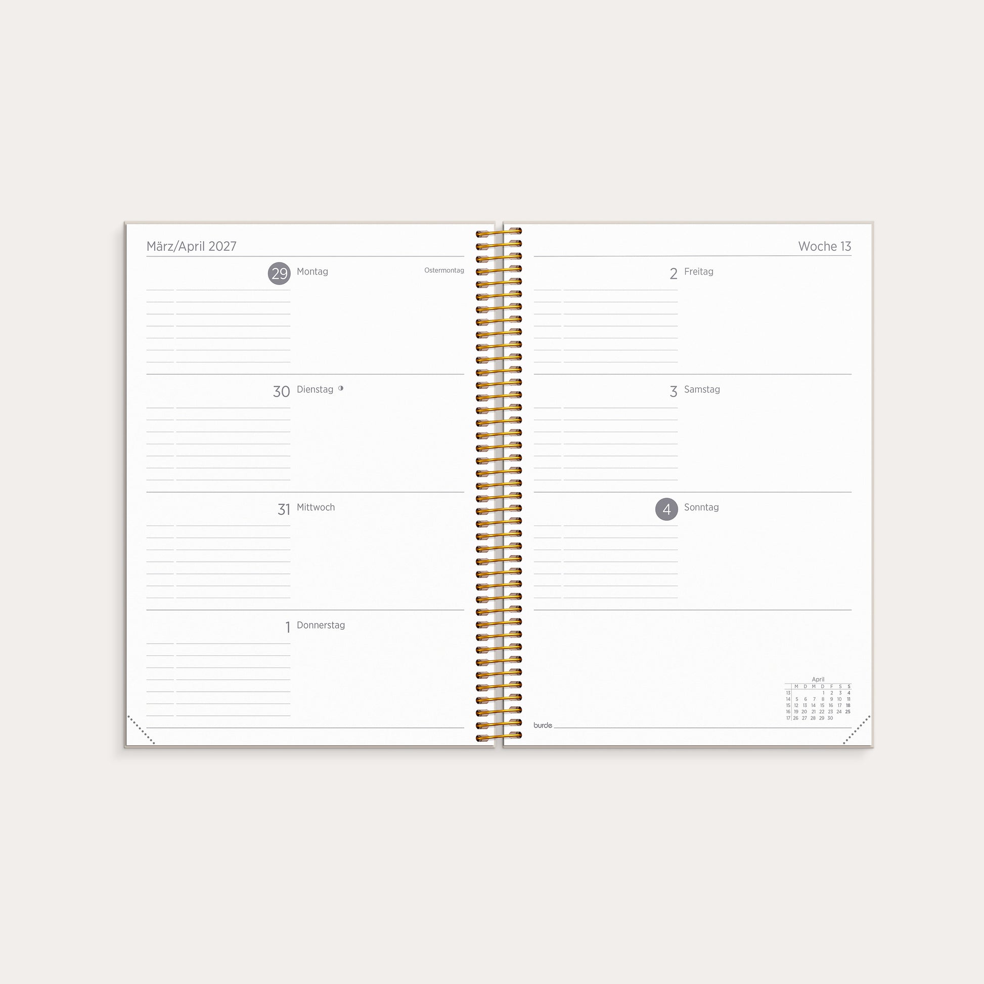 Organizer & Notes A5 Cottage Dreams 26/27 17-Monats – detail view