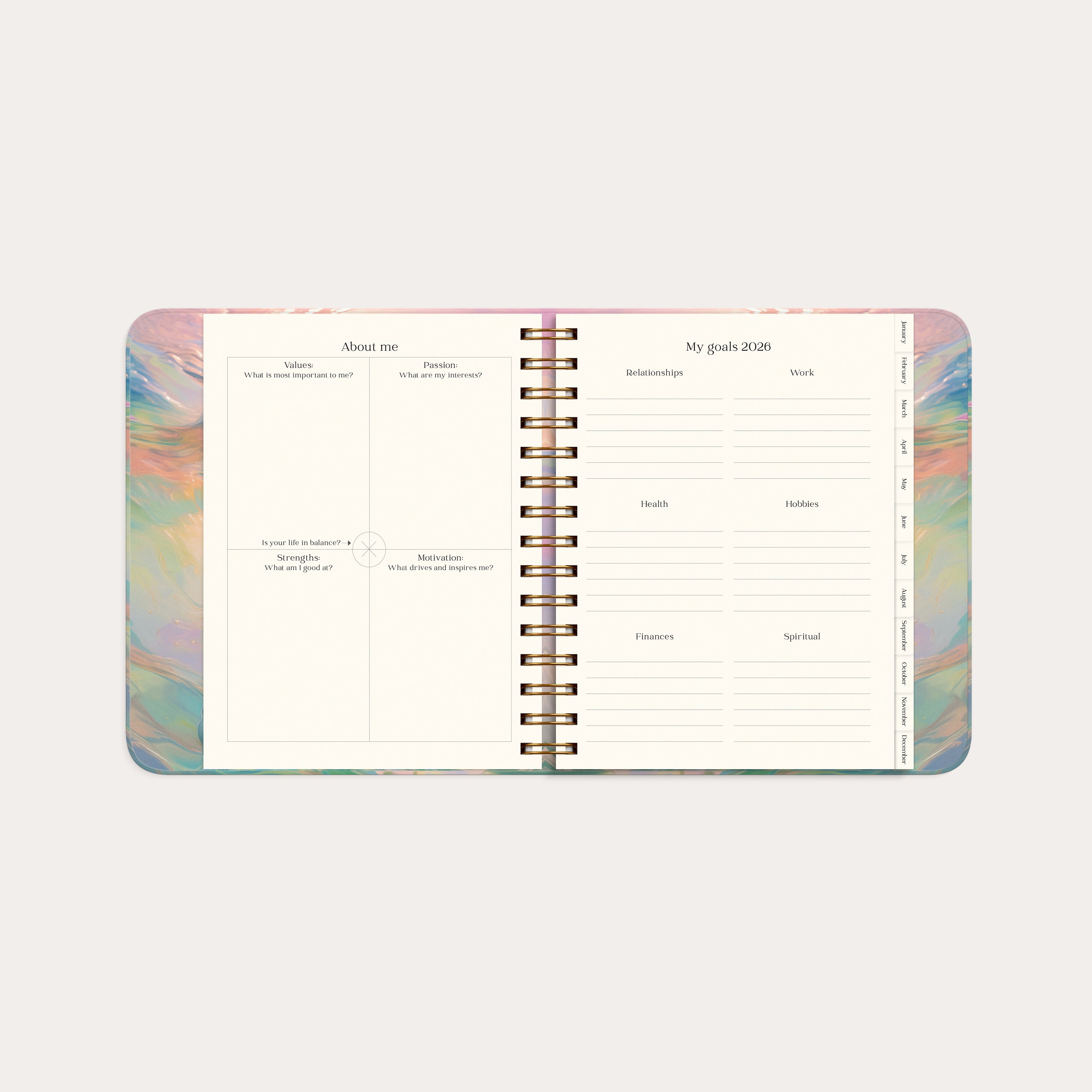 Kalender Dream & Do Swirl 2026