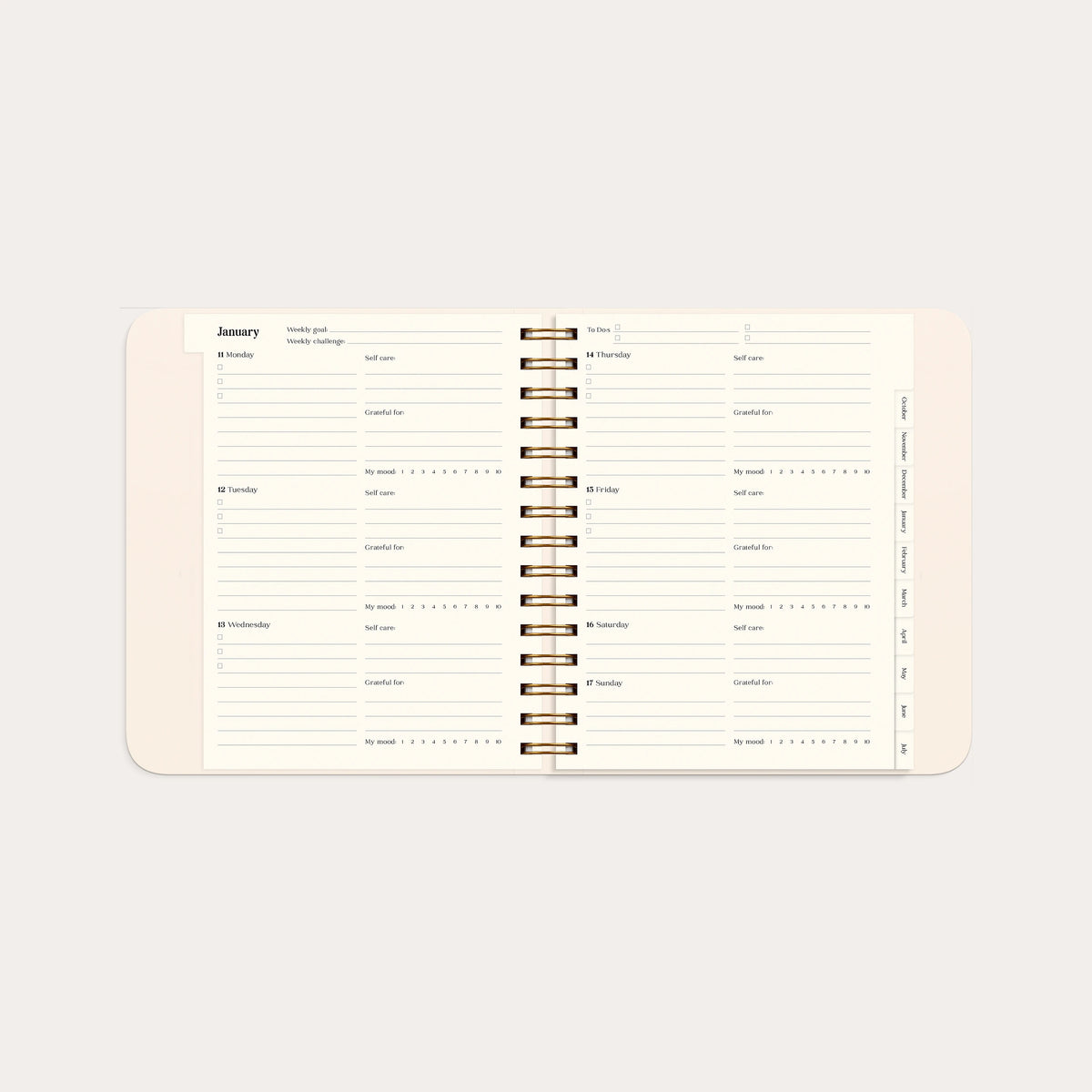 Life Planner Delicate flowers 2027