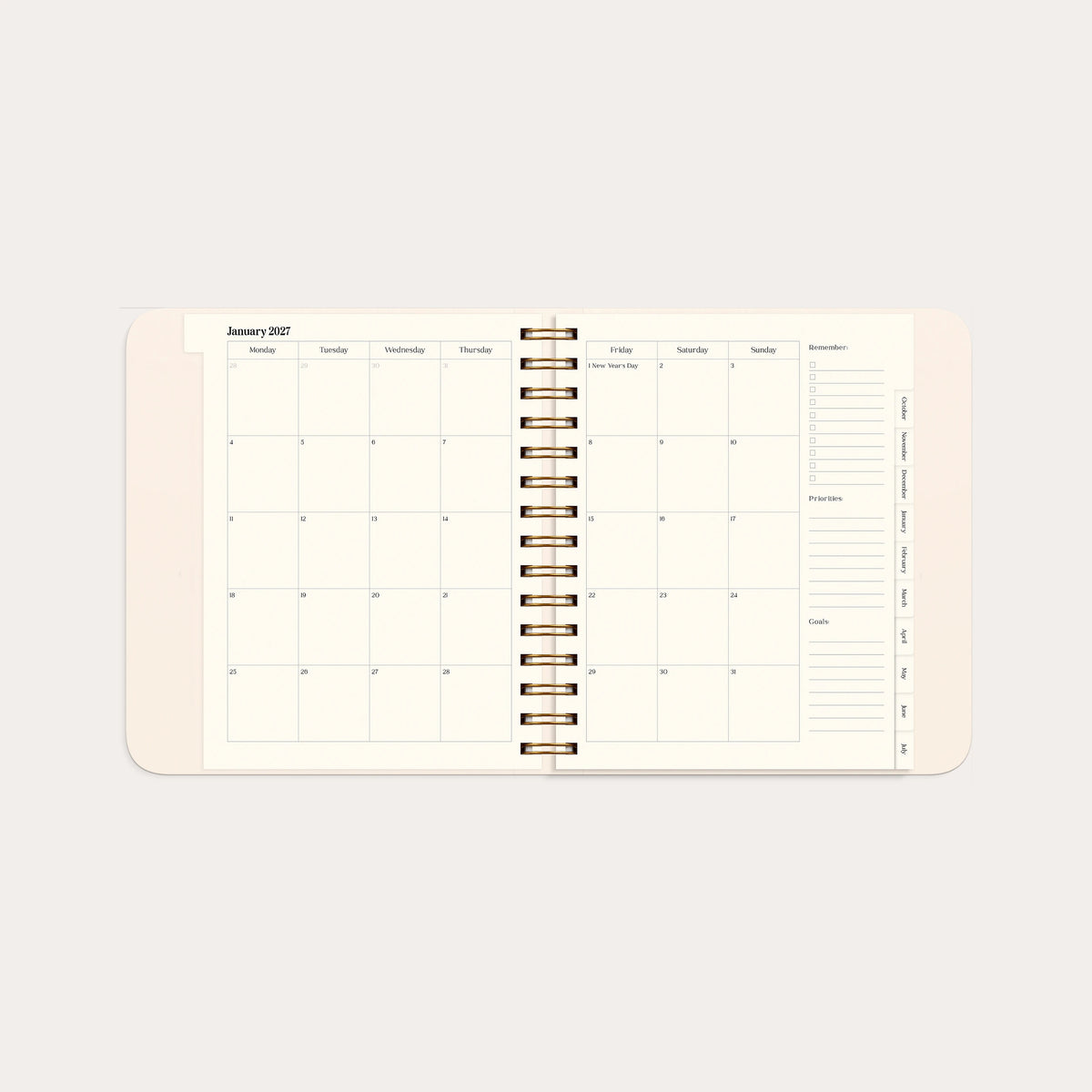 Life Planner Delicate flowers 2027