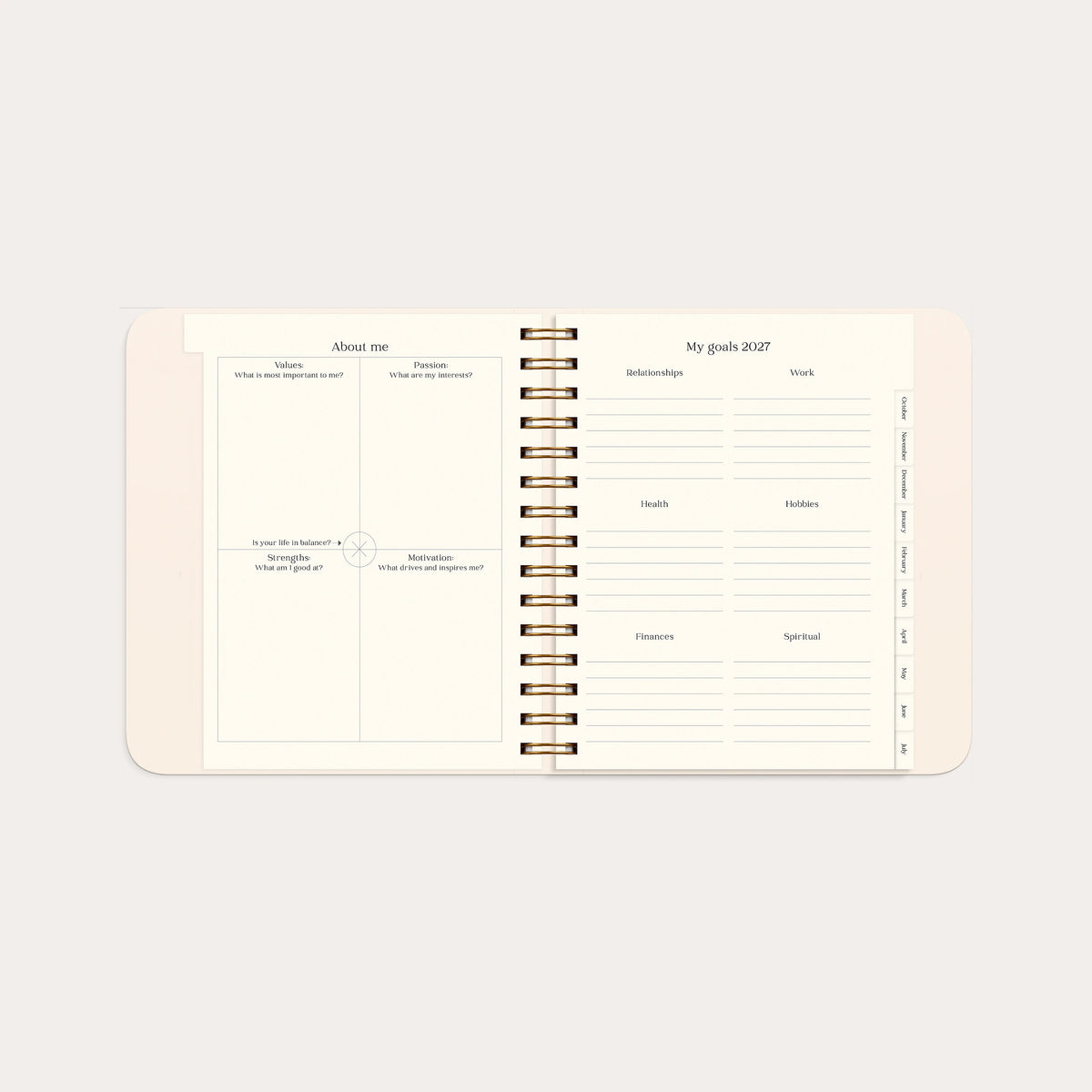 Life Planner Delicate flowers 2027