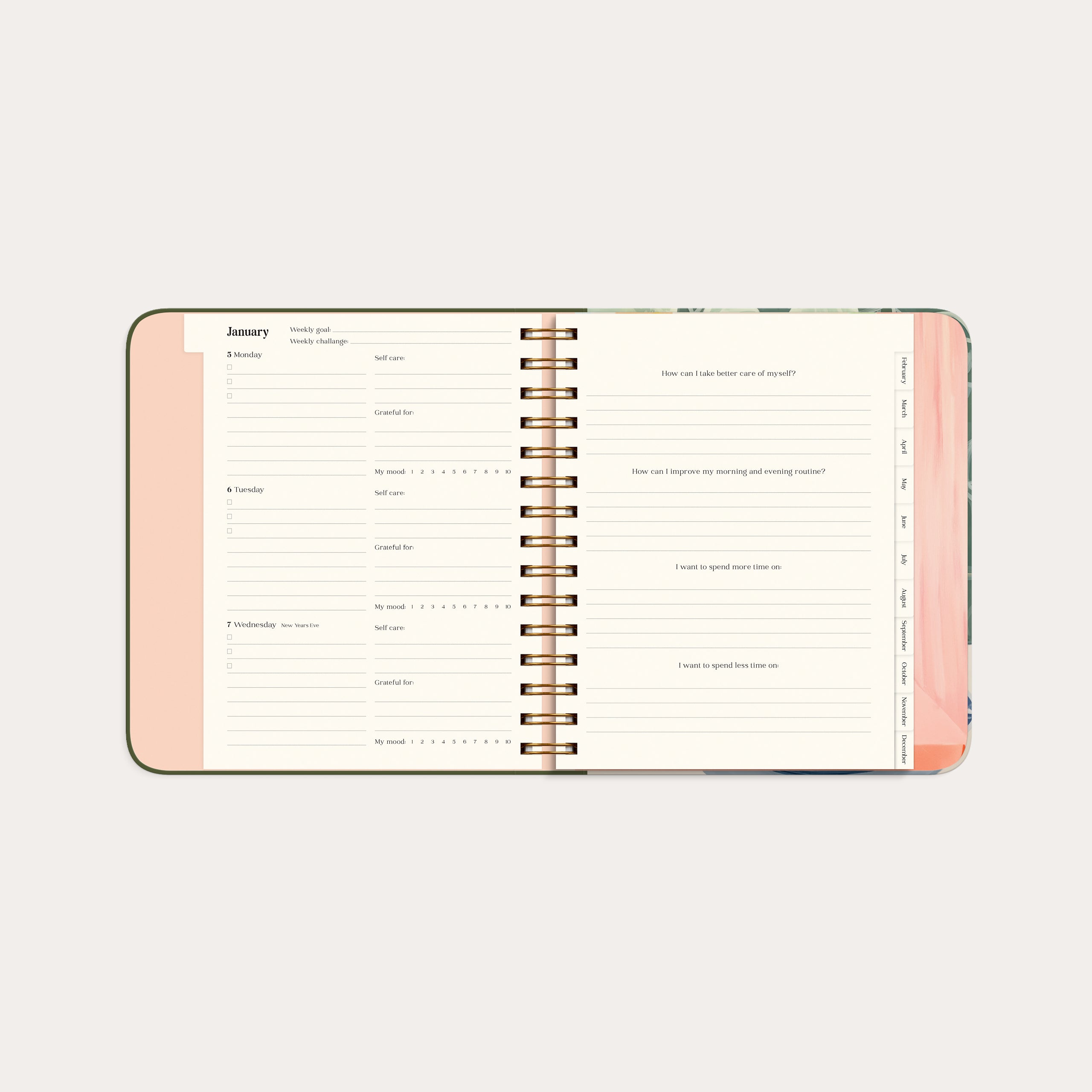 Calendrier 2026 Life Planner Decor