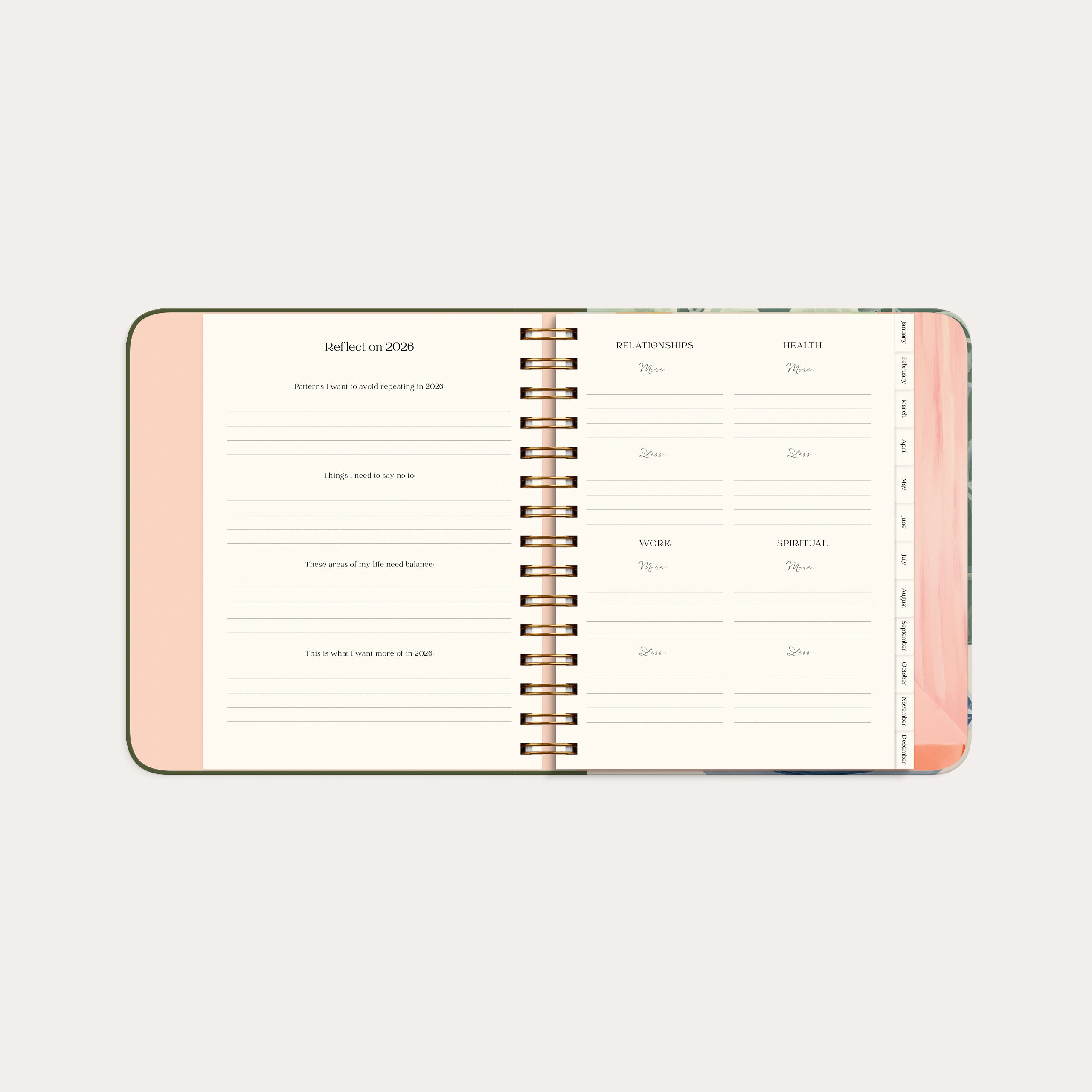 Calendrier 2026 Life Planner Decor