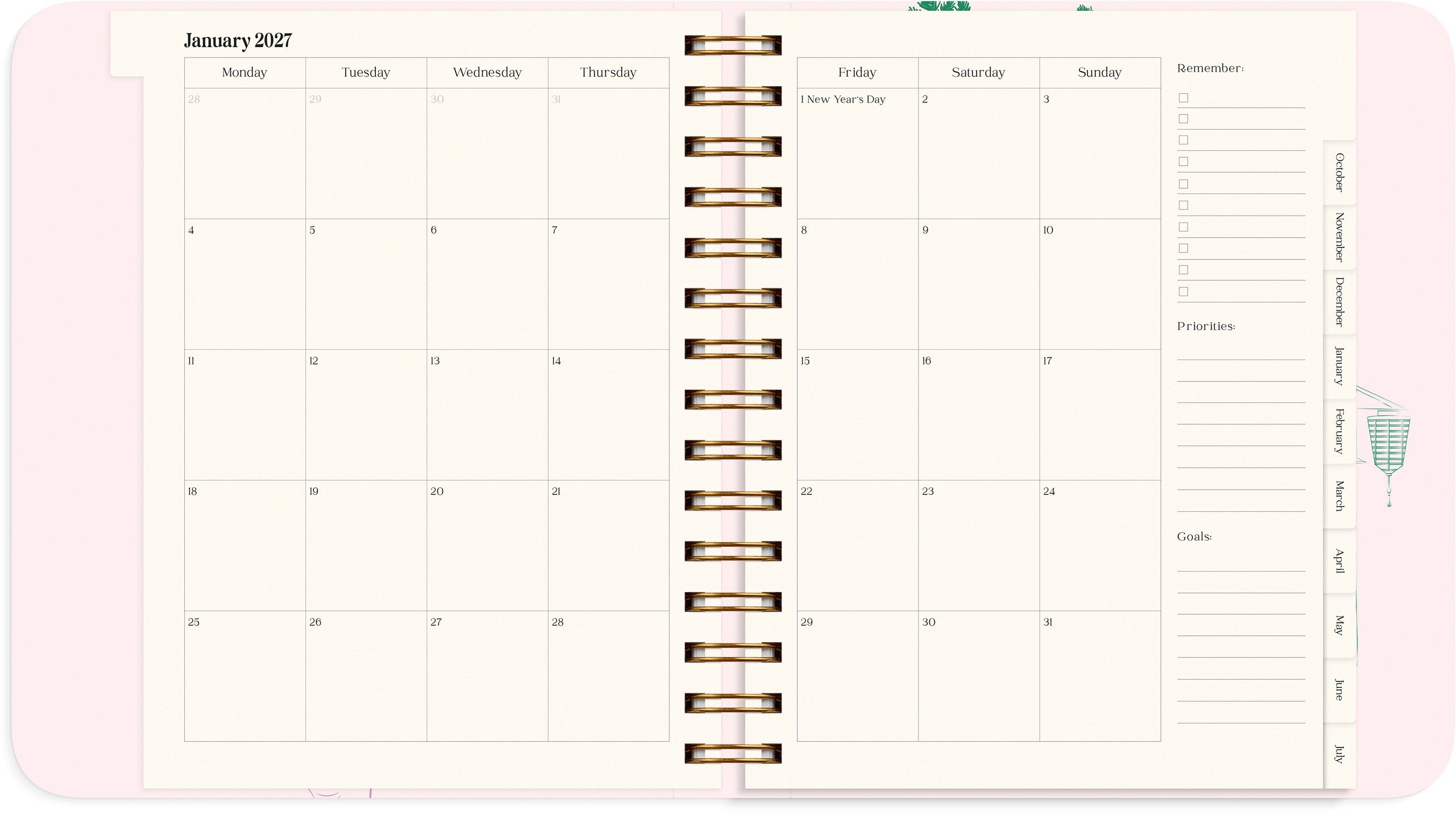 Life Planner Japan Style 2027