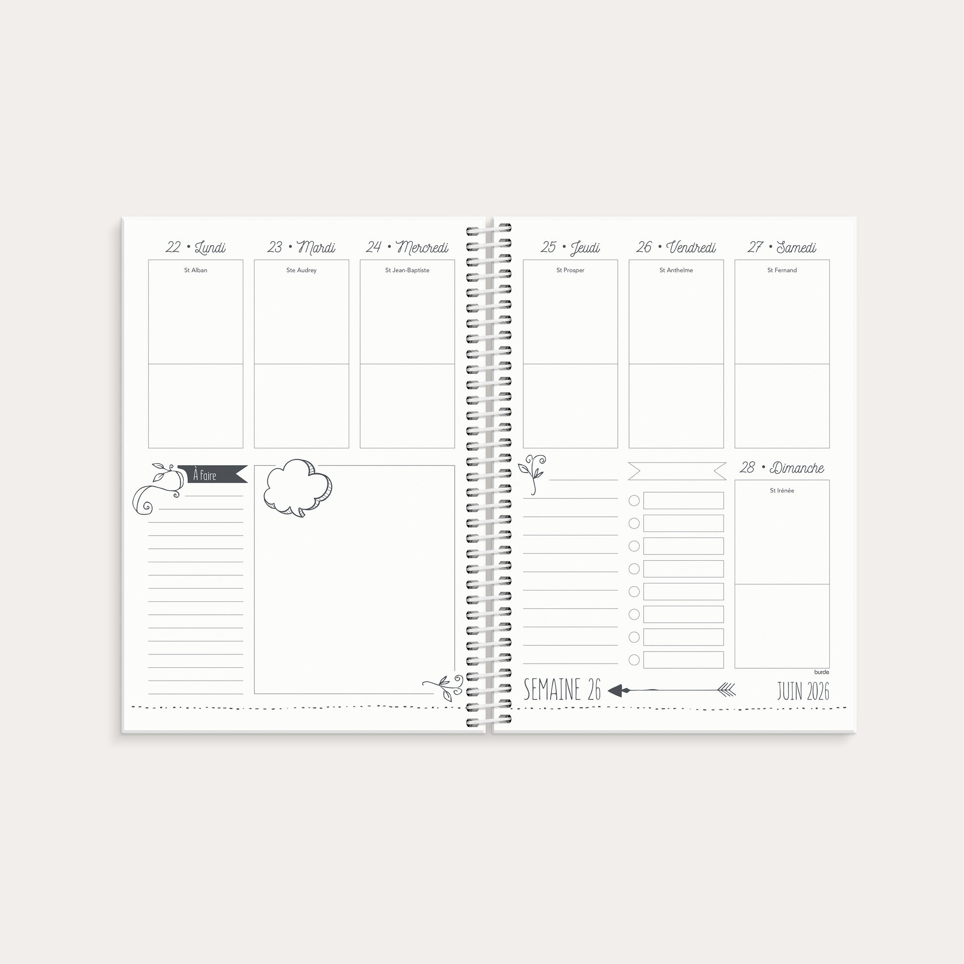 Agenda Doodle 2026 – detail view