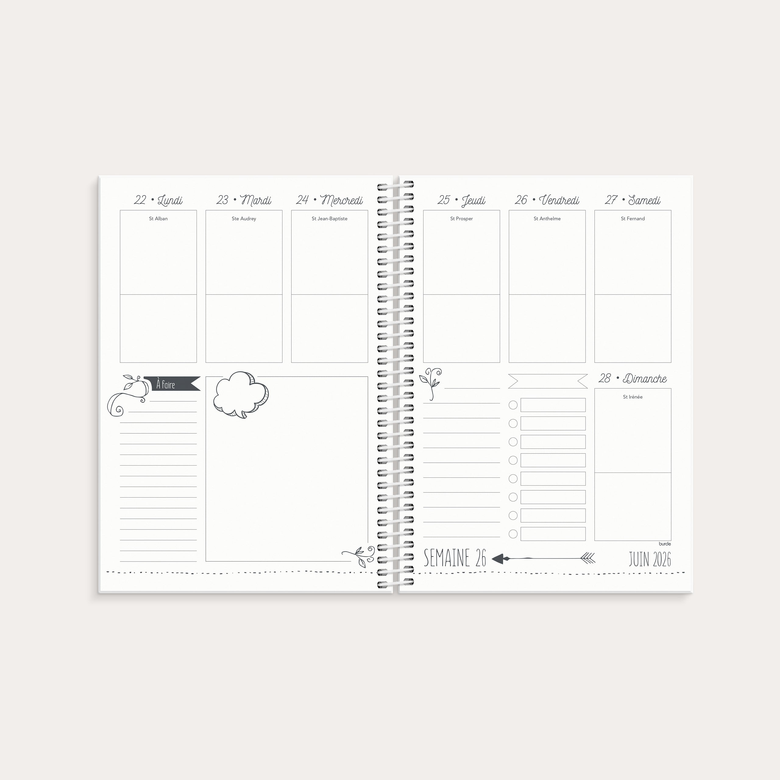 Agenda Doodle 2026 – detail view