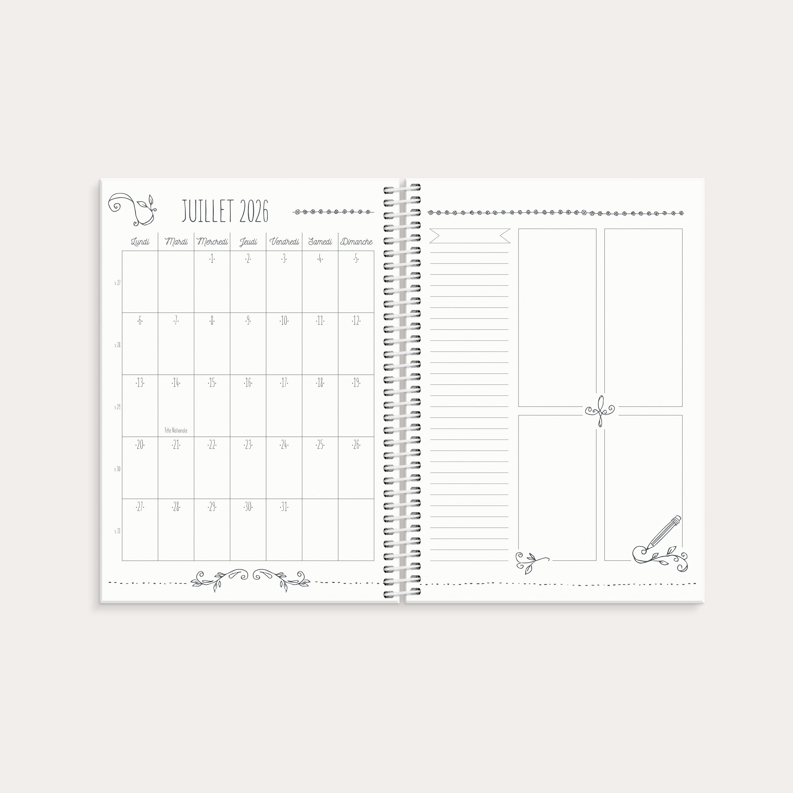 Agenda Doodle 2026 – detail view