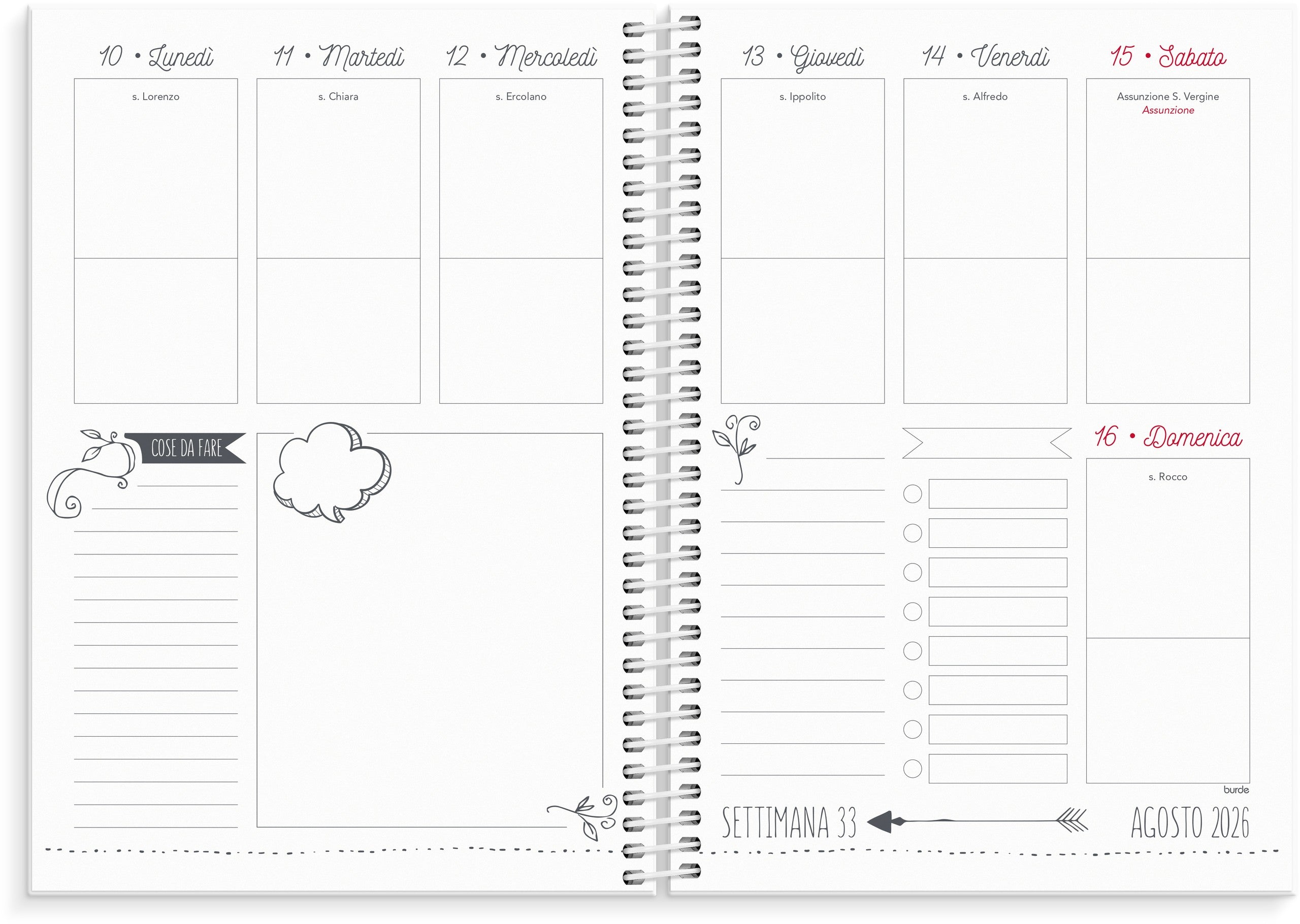 Agenda Doodle 2026 – detail view