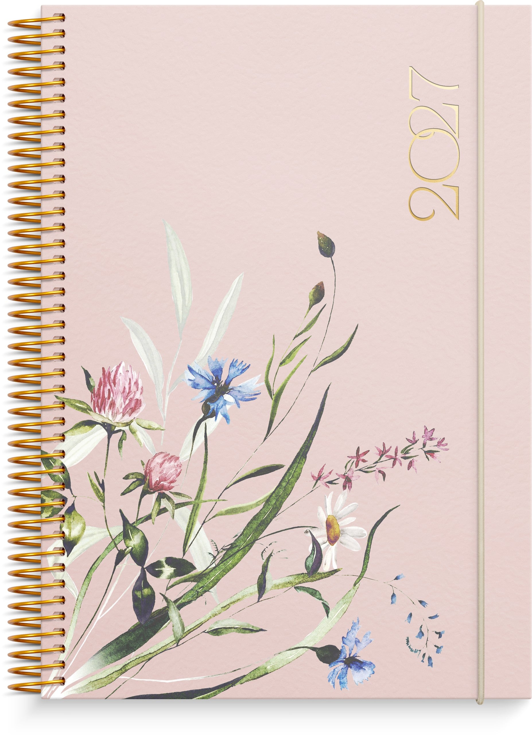 Life Planner Pink 2027 Flores de pradera