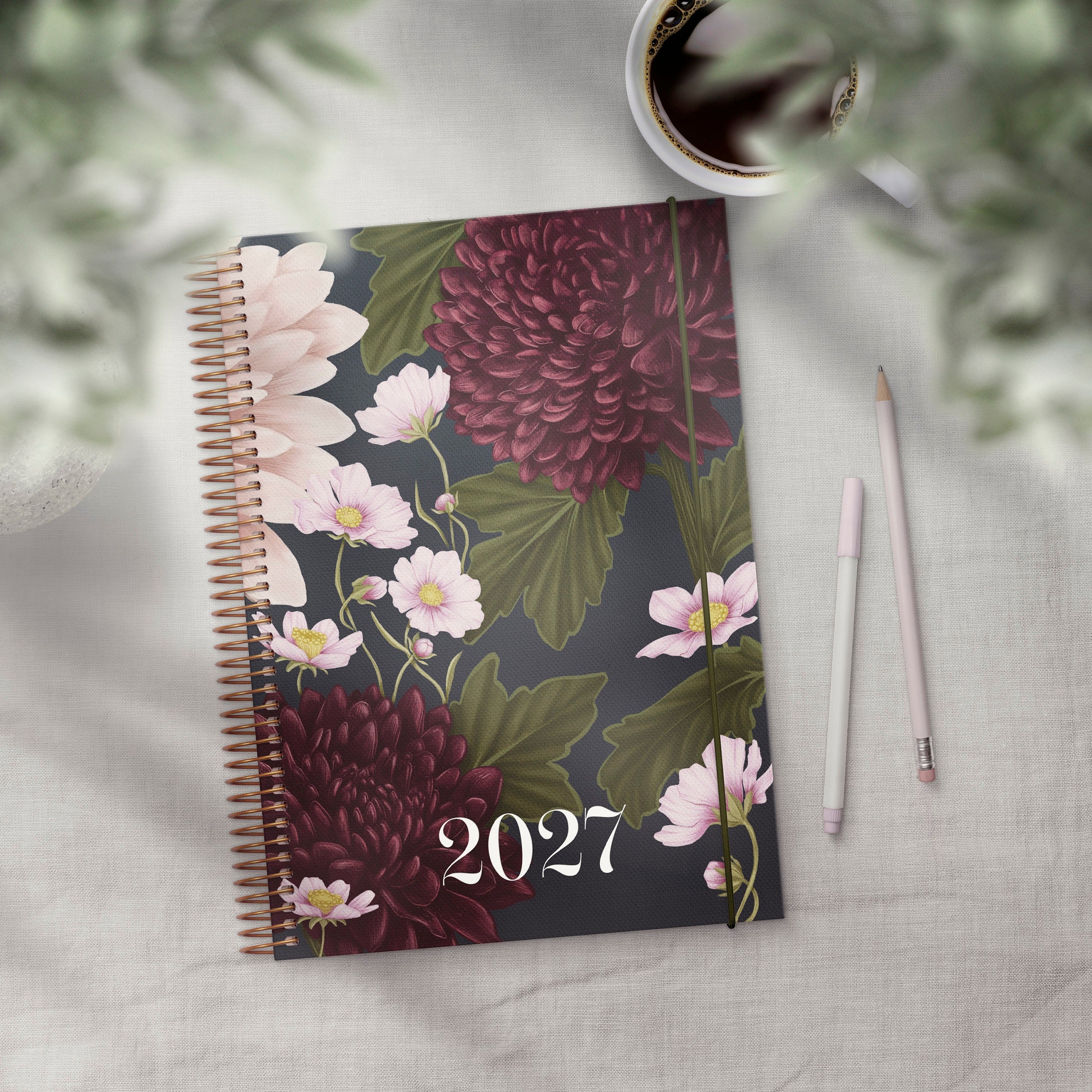 Life Planner Pink 2027 Garden Dreams