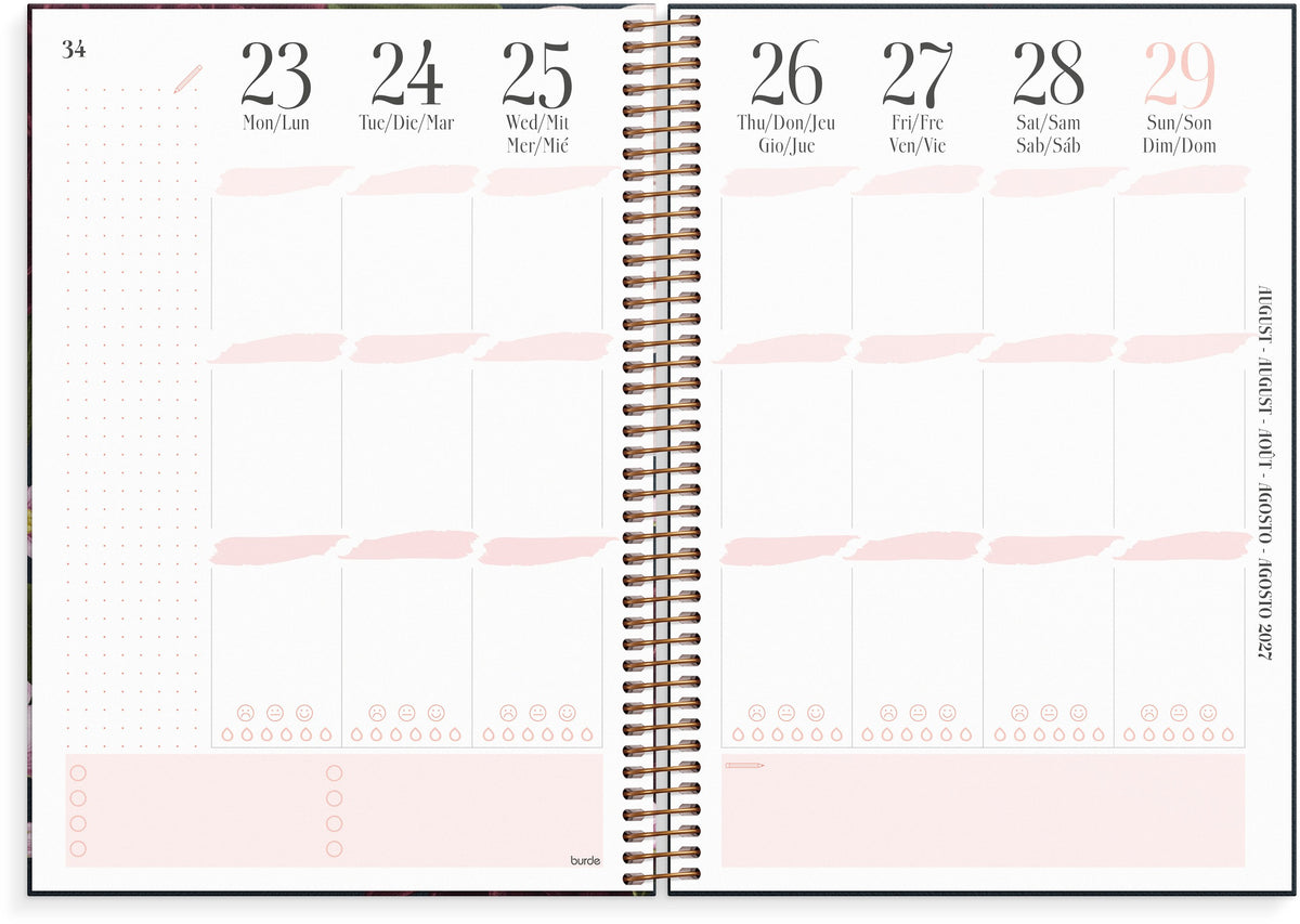 Life Planner Pink 2027 Gartenträume