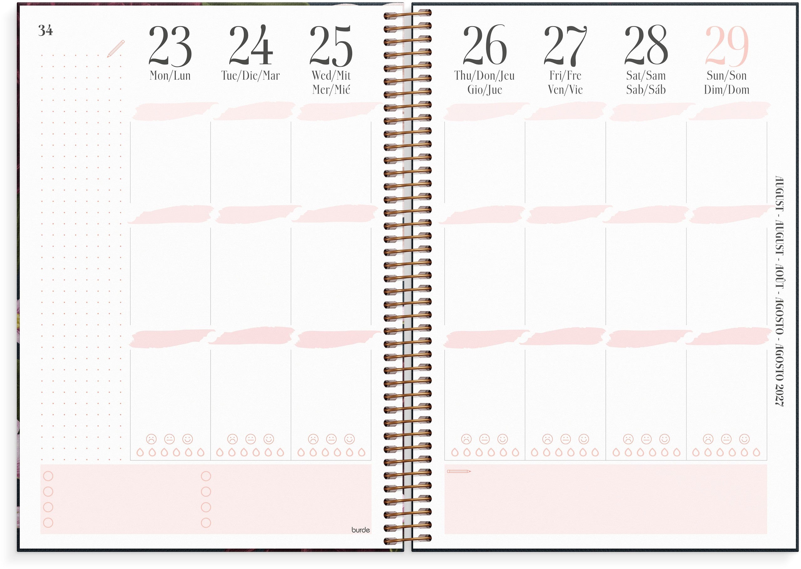 Life Planner Pink 2027 Gartenträume