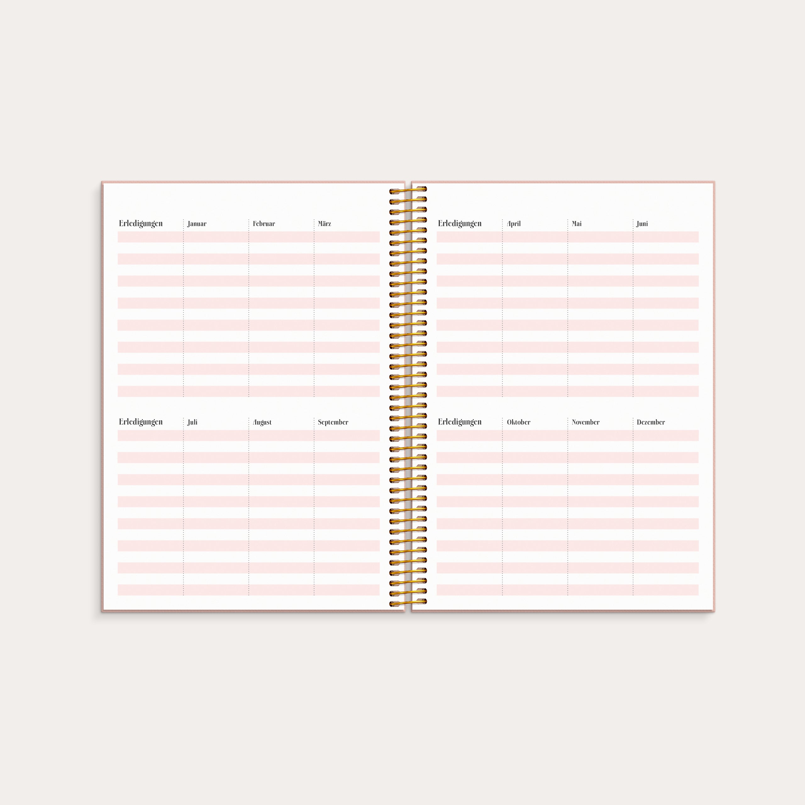 Life Planner Pink 2026