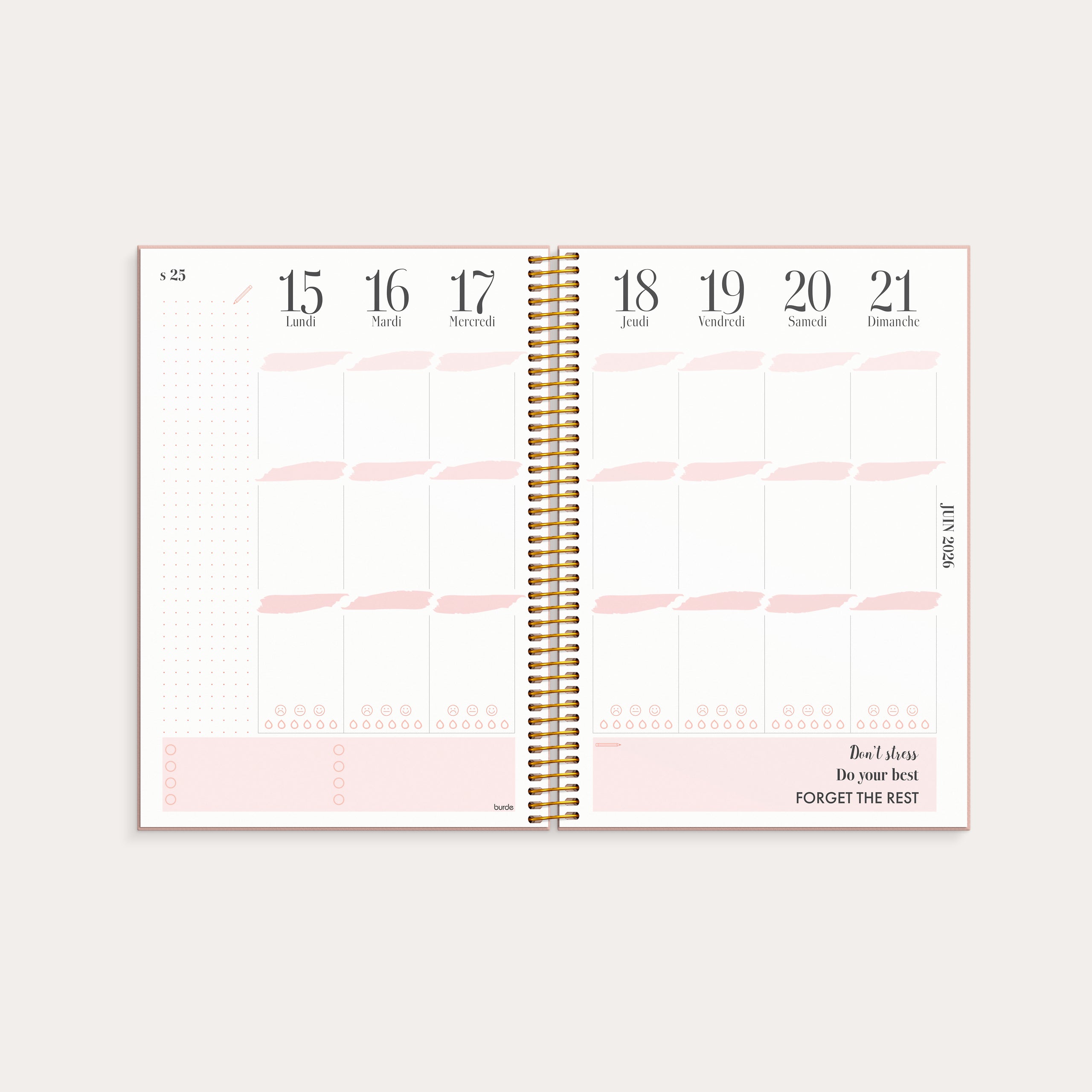 Life Planner Pink Fleur 2026