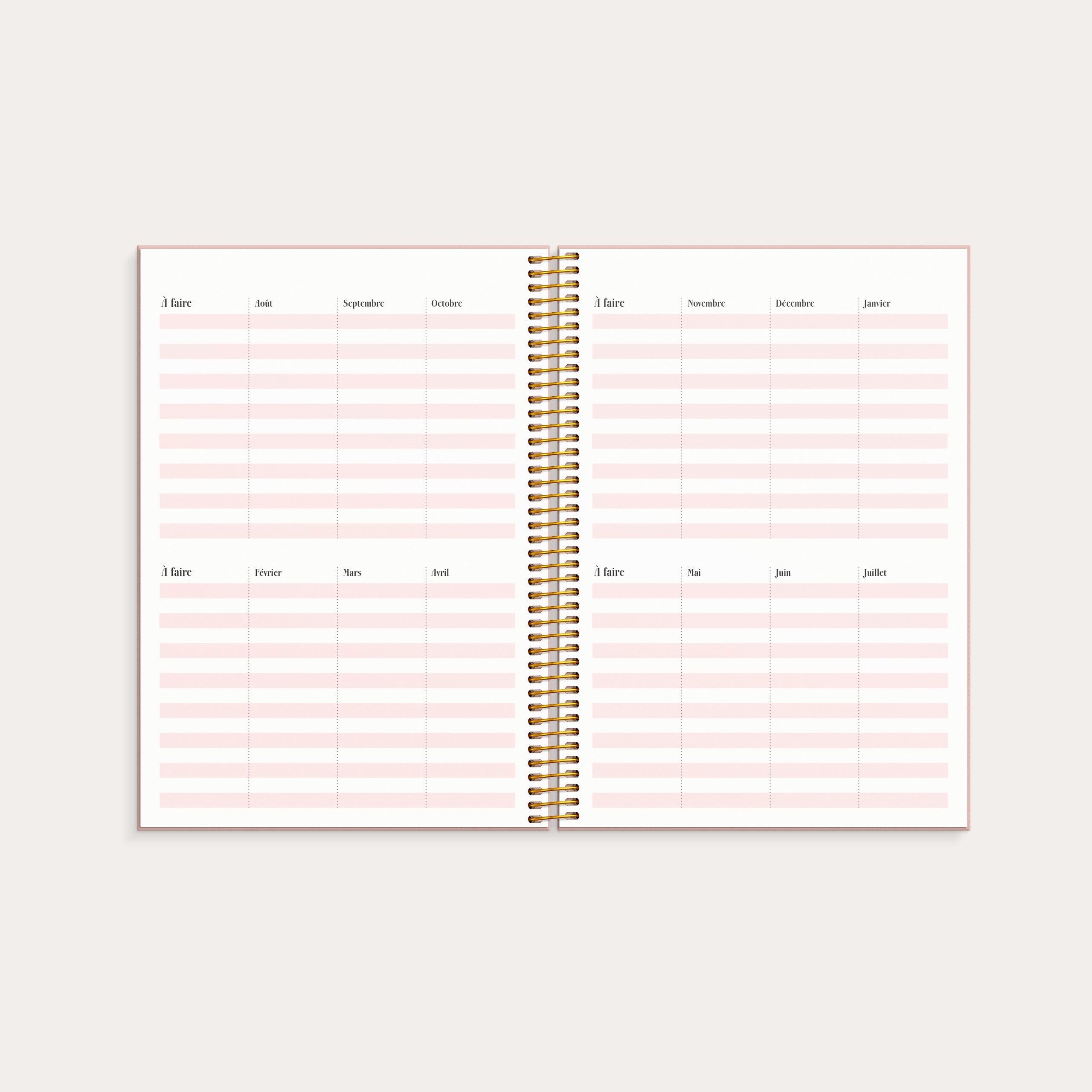 Life Planner Pink Fleur 2026