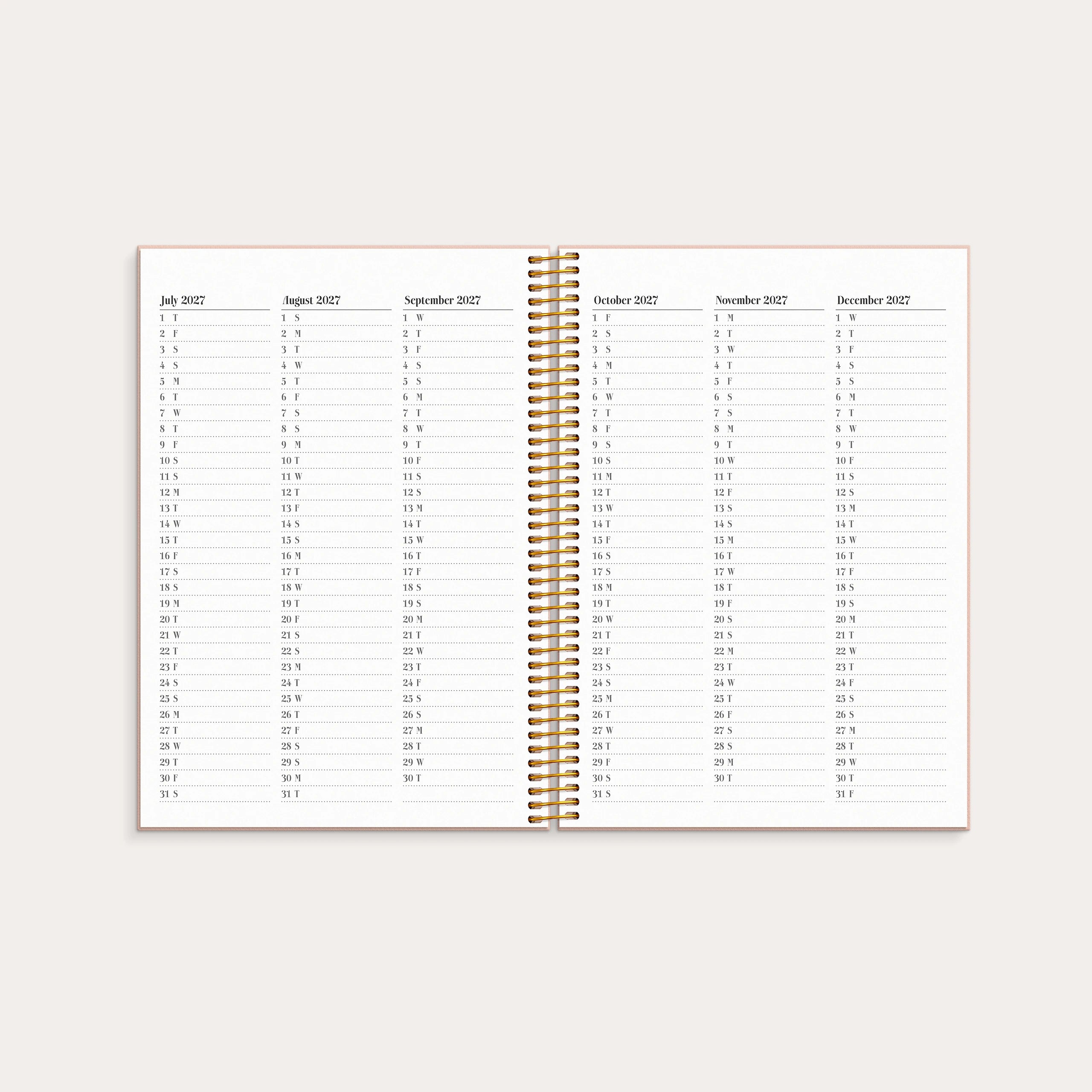Life Planner Pink 2027