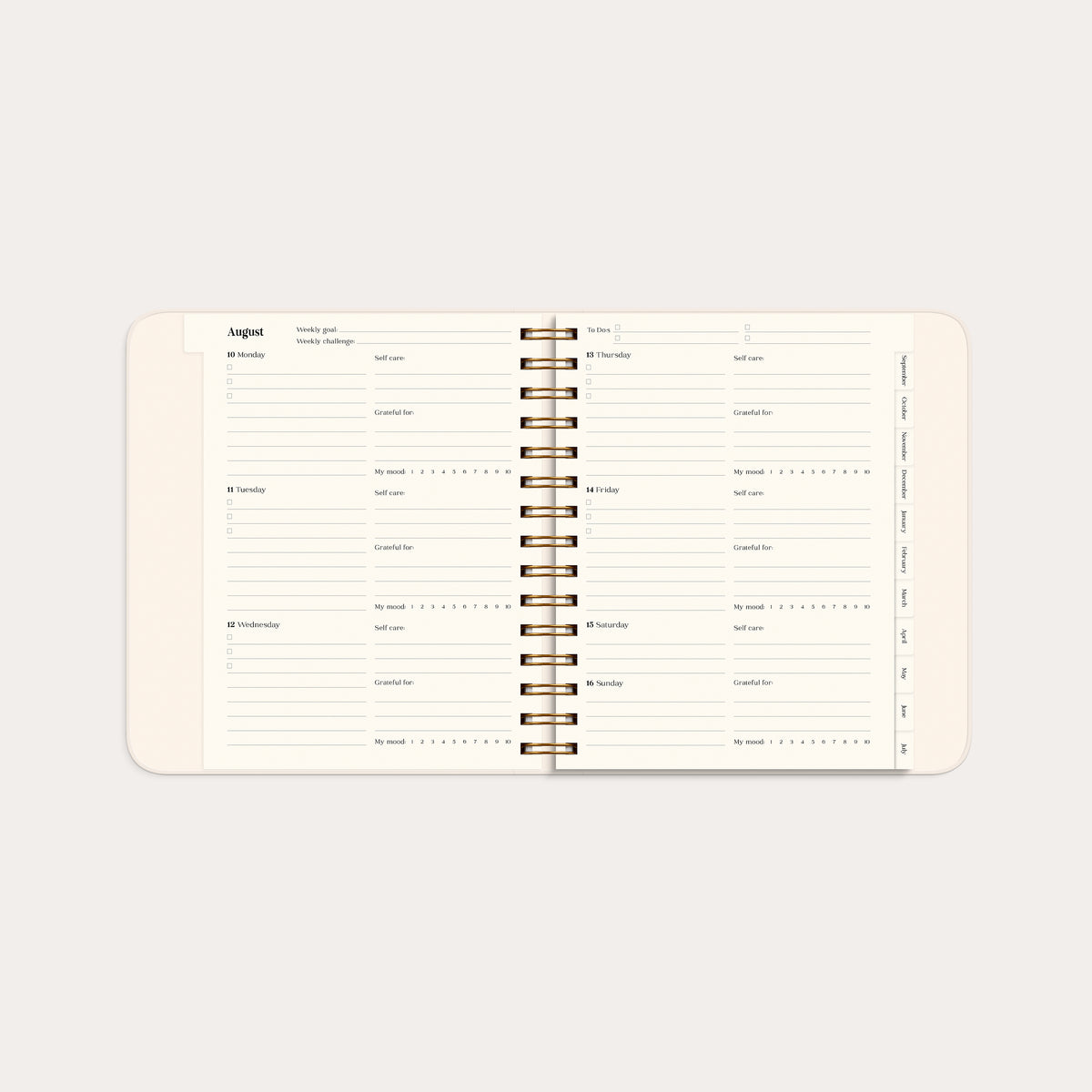 Life Planner Pastel Flowers 26/27