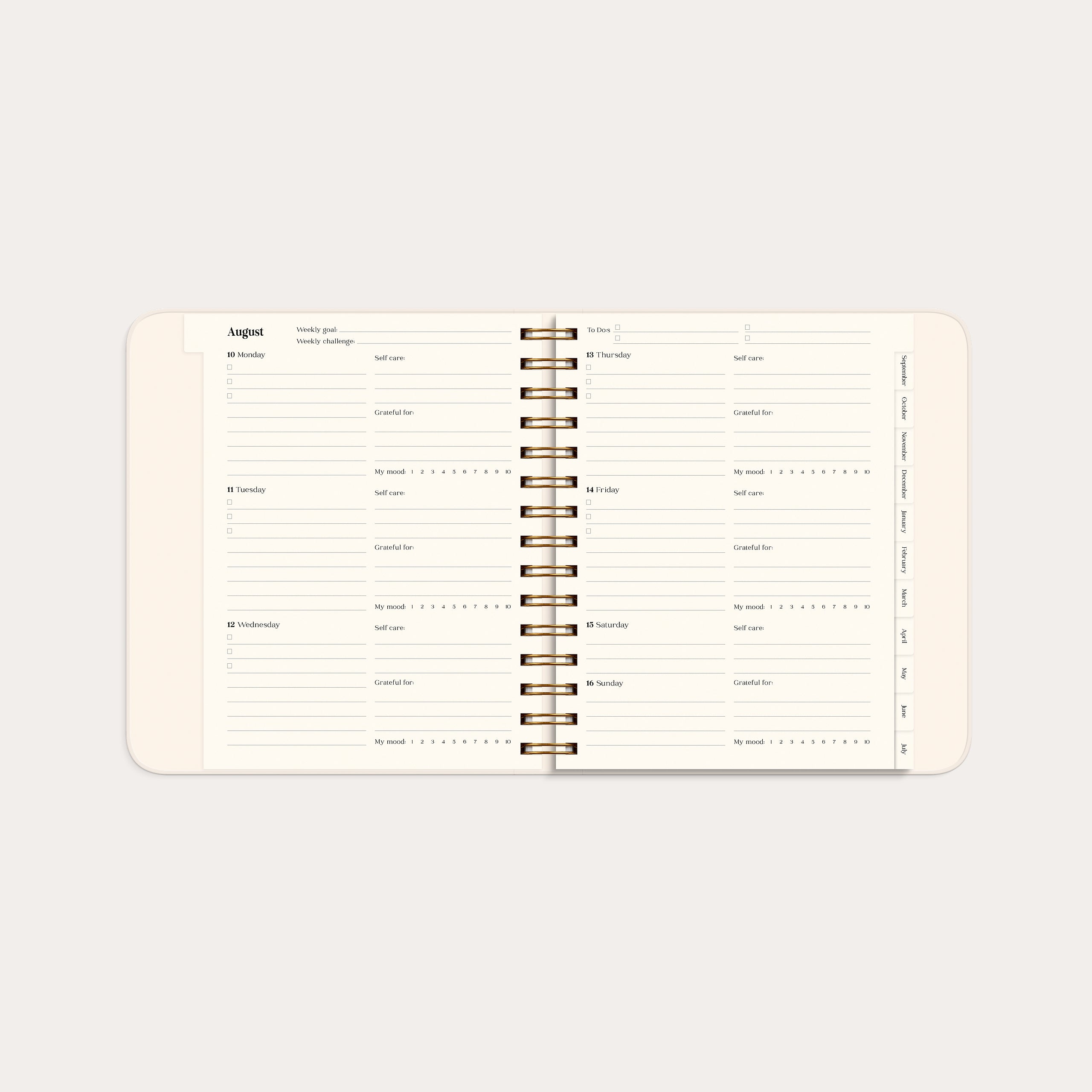 Life Planner Pastel flowers 26/27