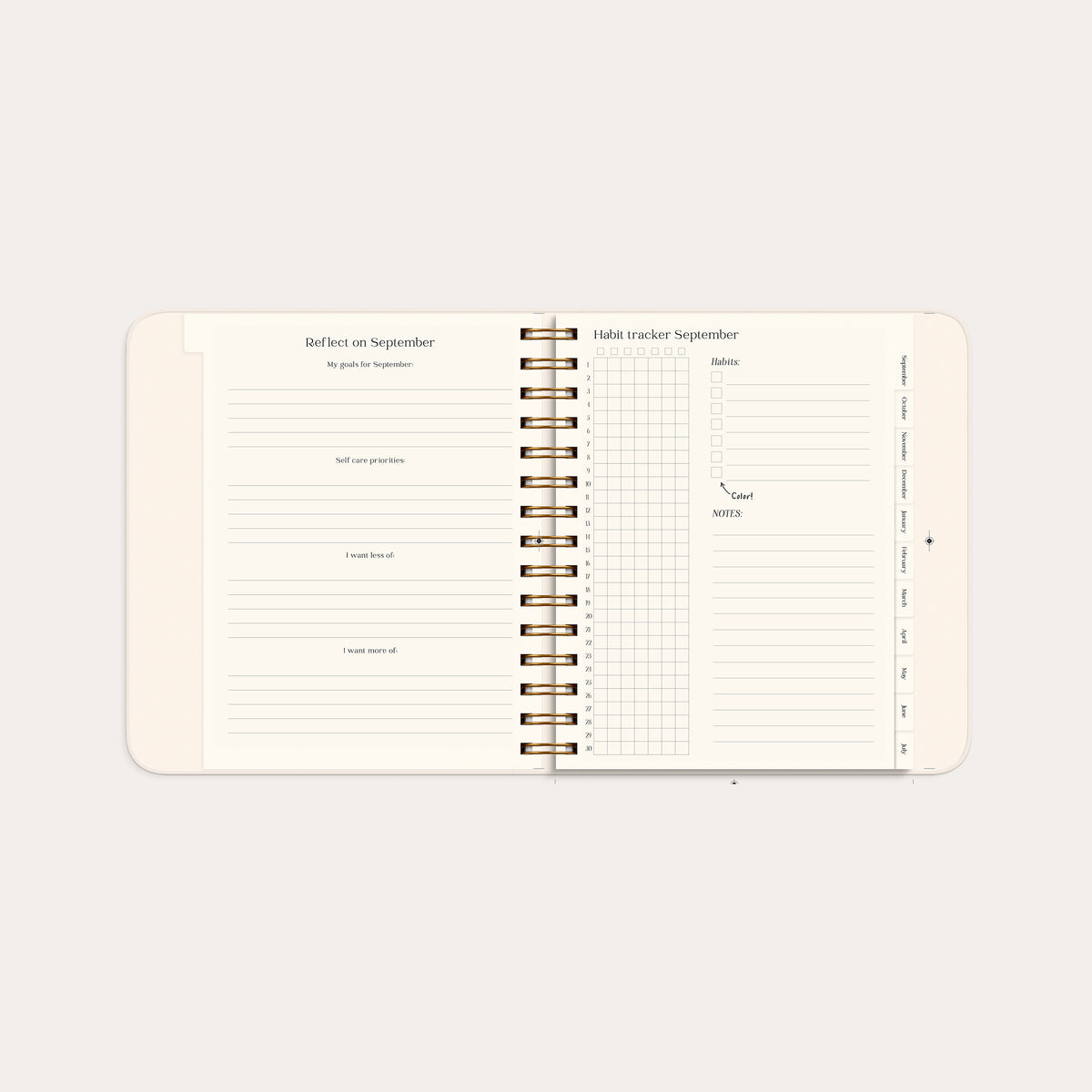 Life Planner Pastel Flowers 26/27