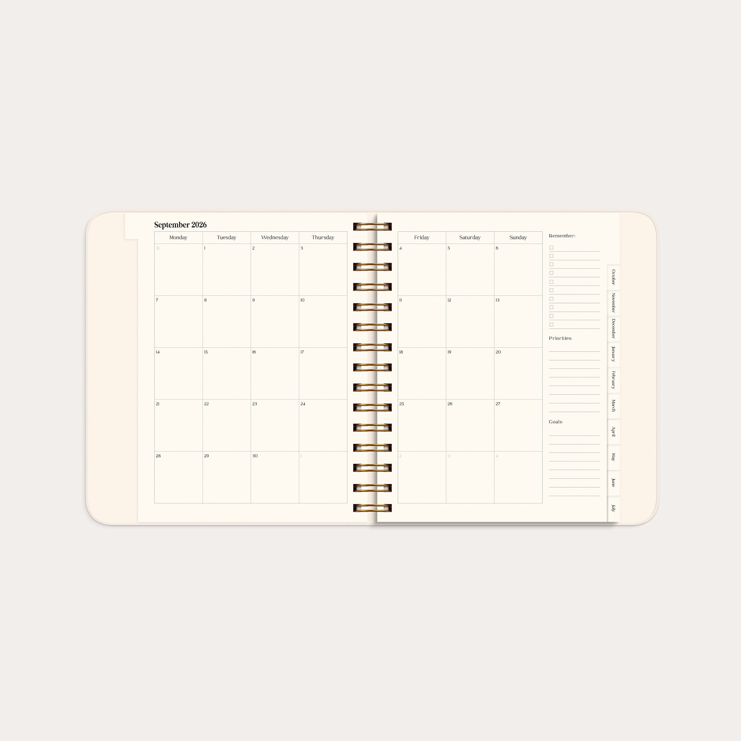 Life Planner Pastel flowers 26/27
