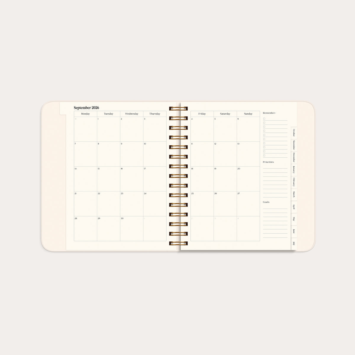 Life Planner Pastel Flowers 26/27