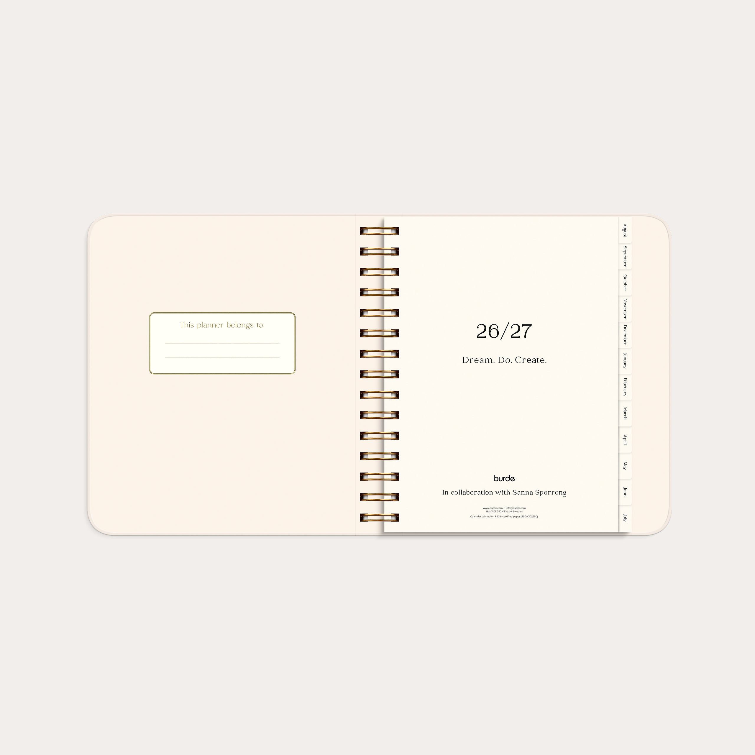 Life Planner Pastel flowers 26/27