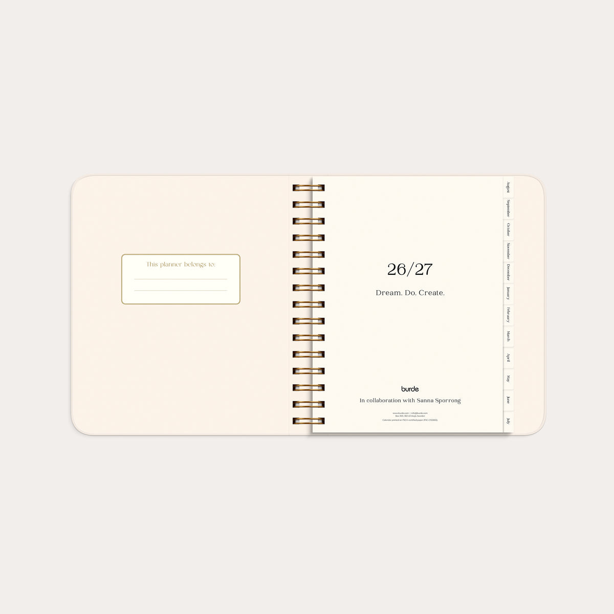 Life Planner Pastel Flowers 26/27