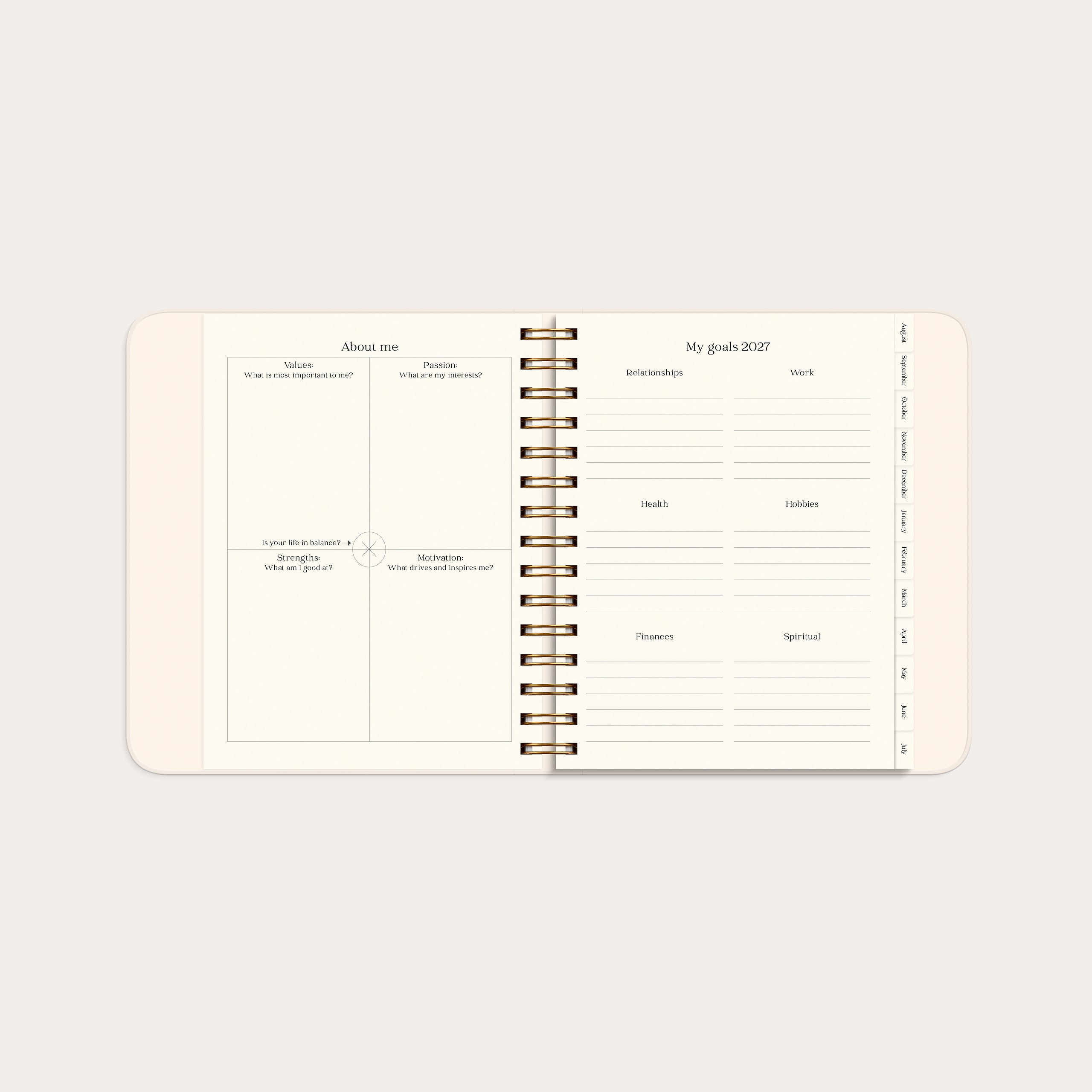 Life Planner Pastel flowers 26/27