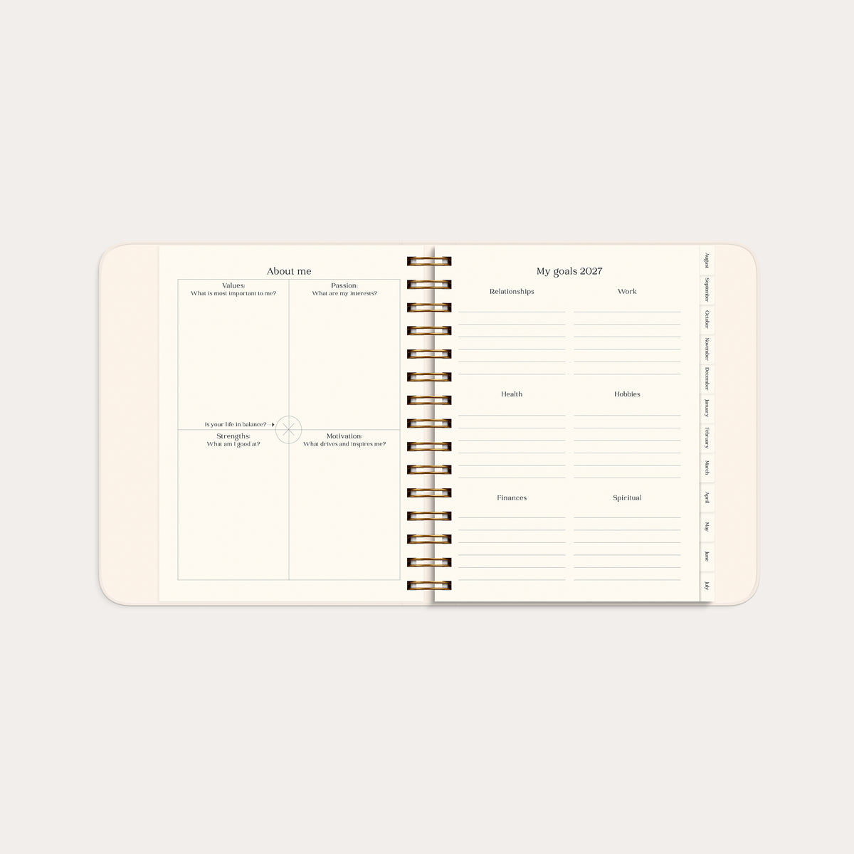 Life Planner Pastel Flowers 26/27