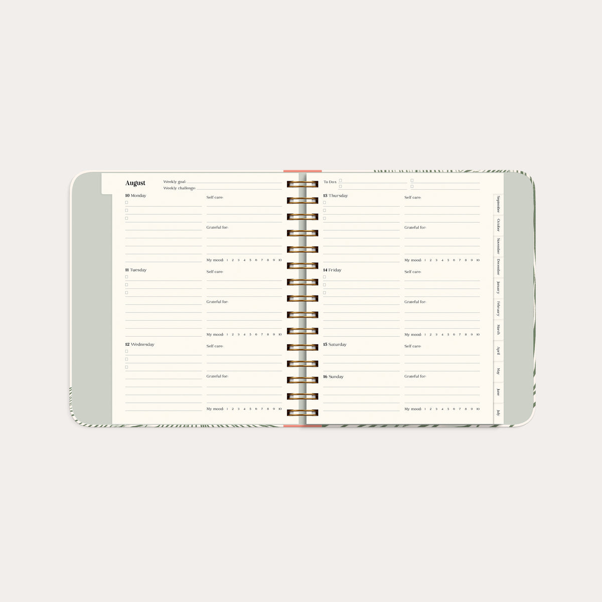 Life Planner Decor Green flow 26/27