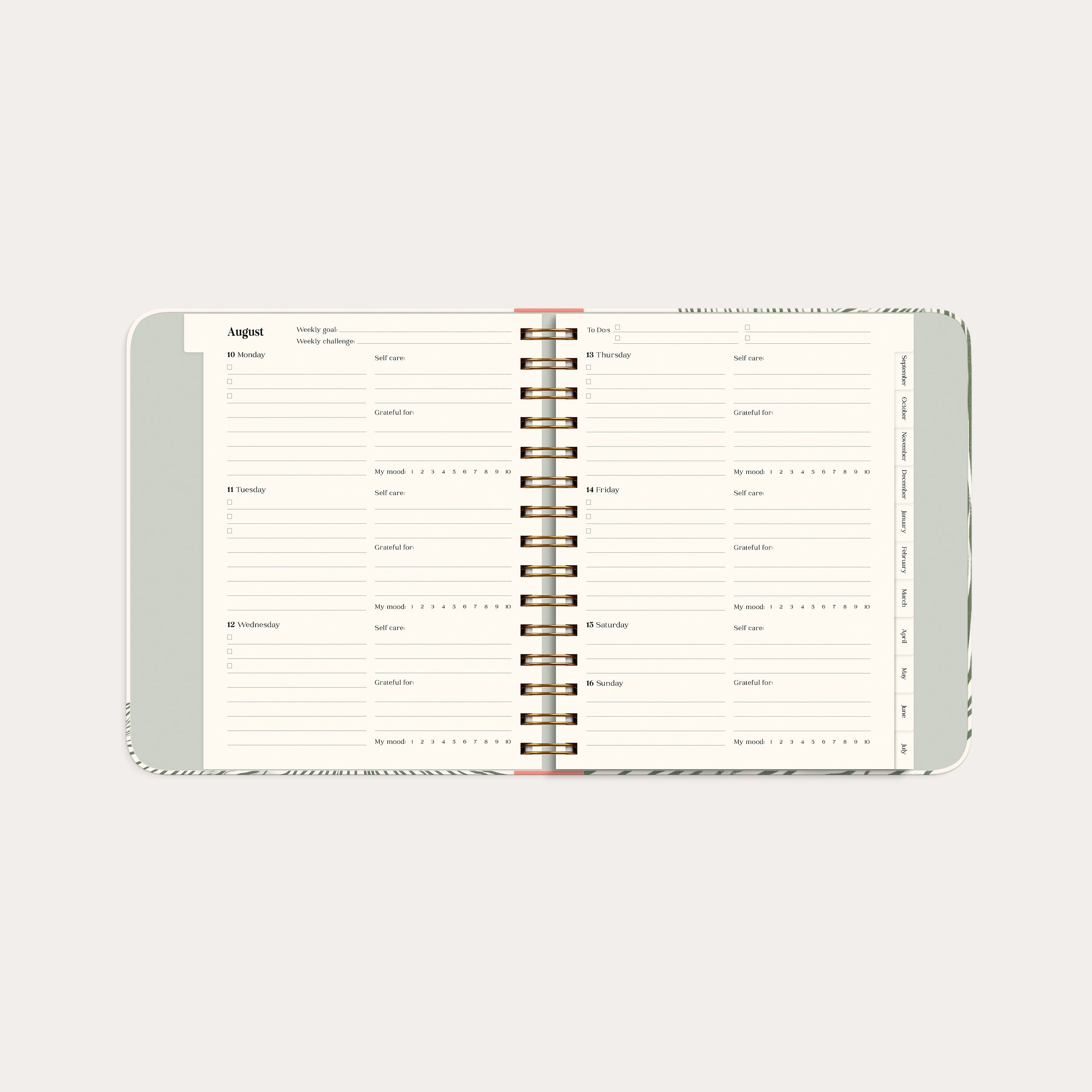 Life Planner Decor Green Flow 26/27