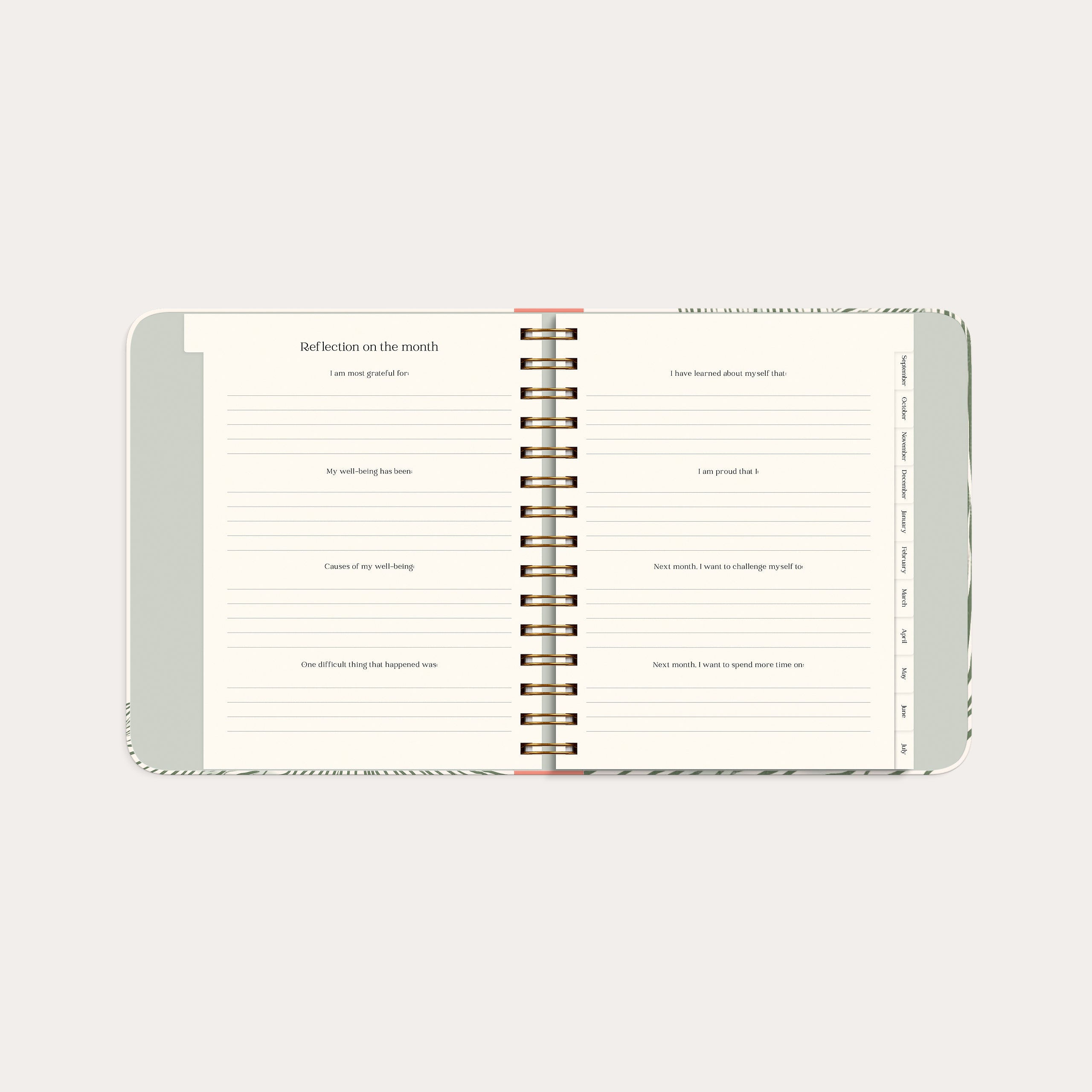 Life Planner Decor Green Flow 26/27