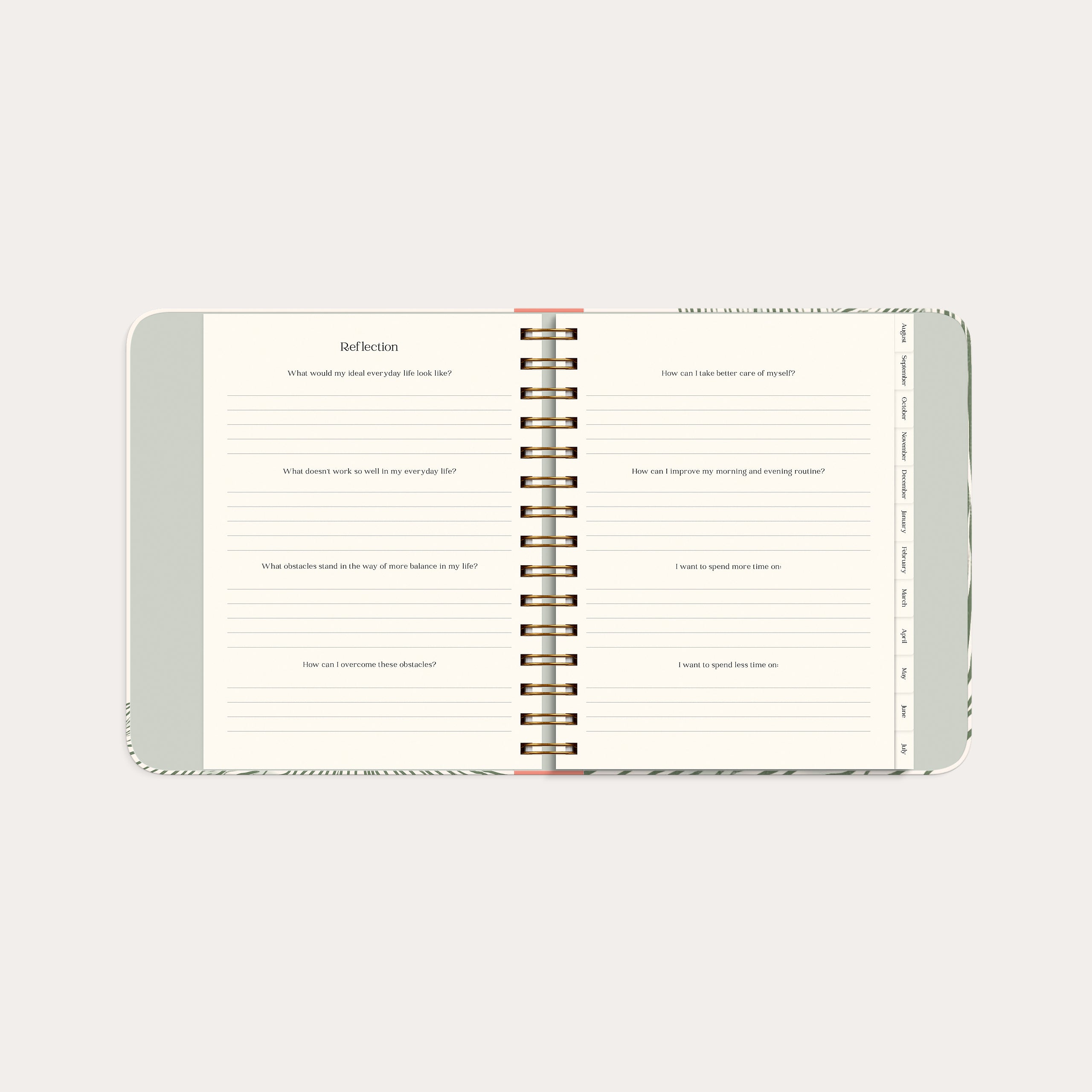 Life Planner Decor Green Flow 26/27