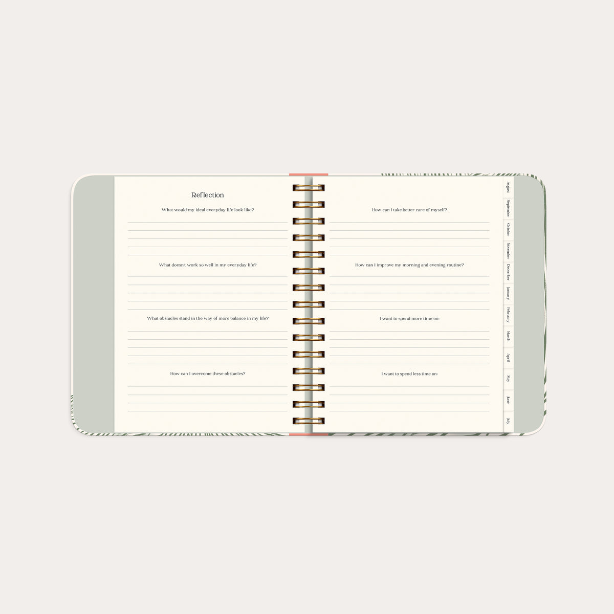 Life Planner Decor Green flow 26/27