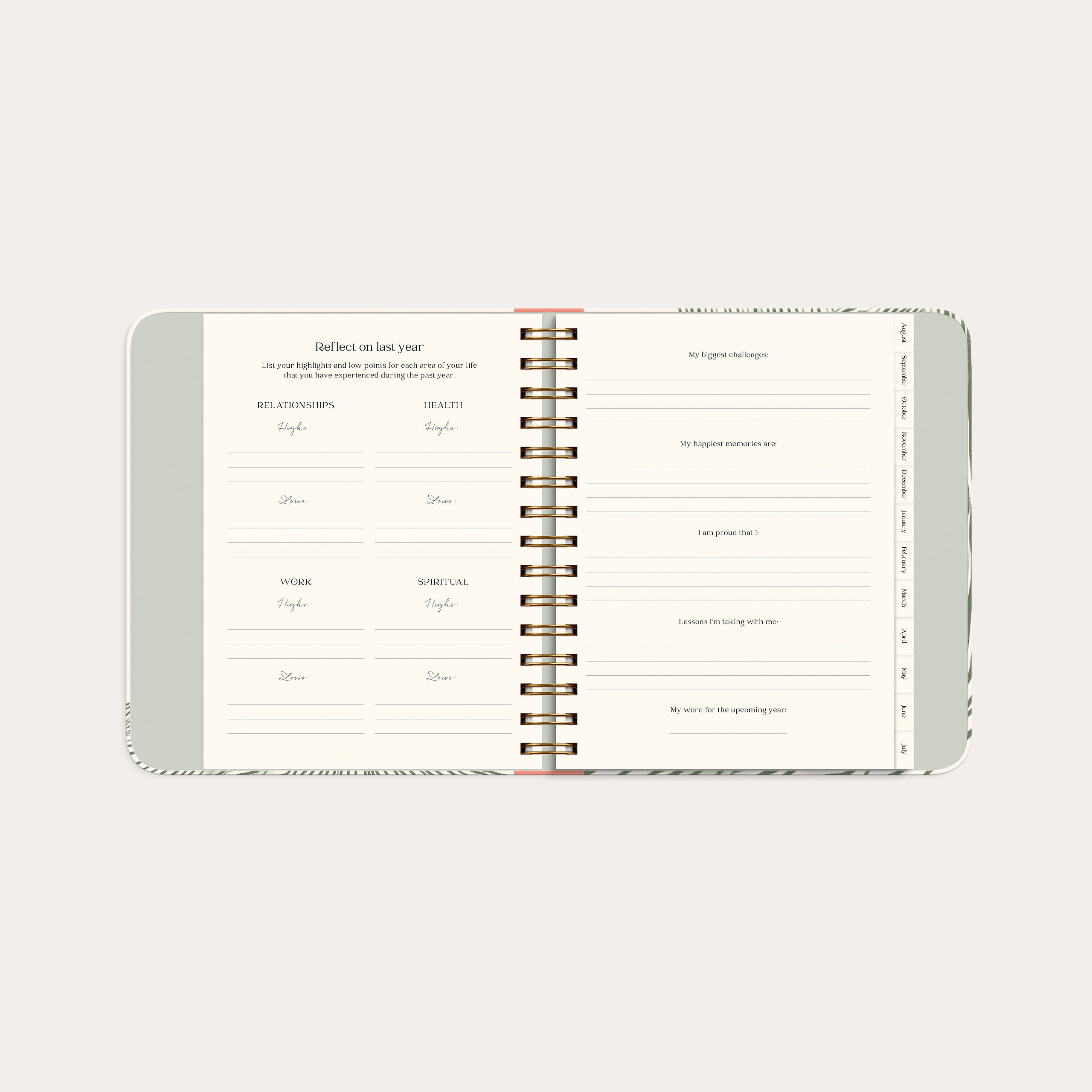 Life Planner Decor Green Flow 26/27