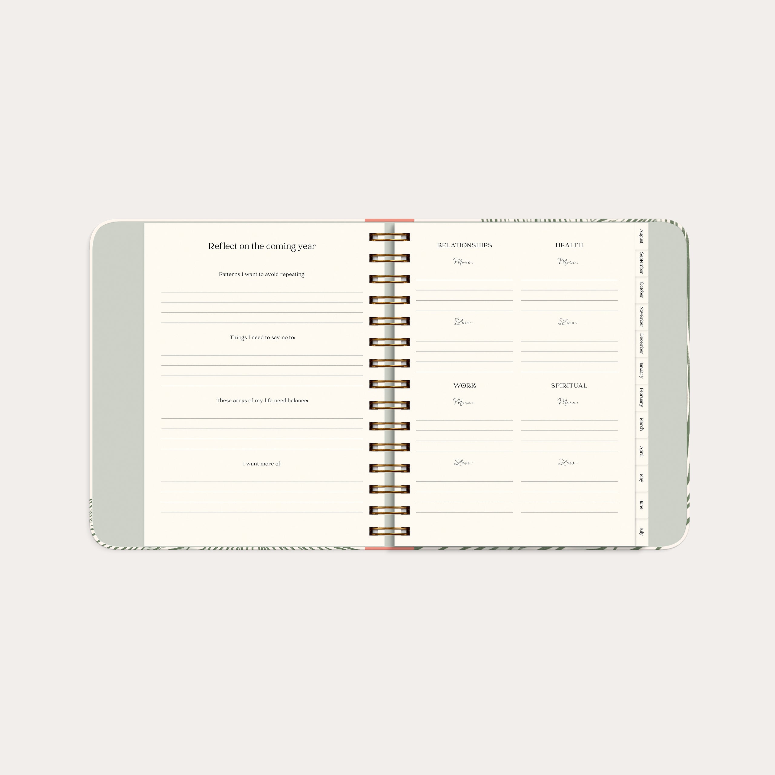 Life Planner Decor Green Flow 26/27