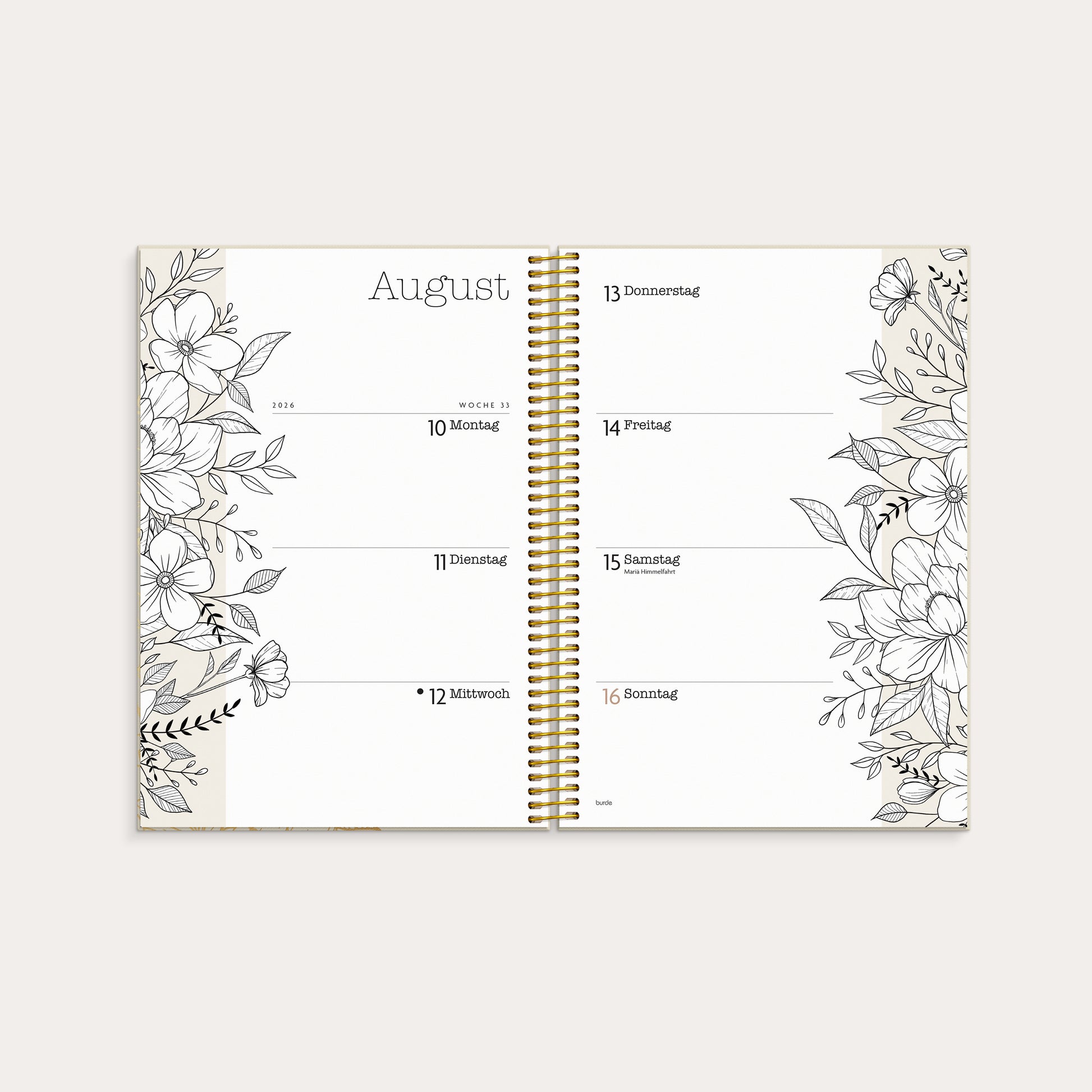 Life Planner Bloom 2026 – detail view