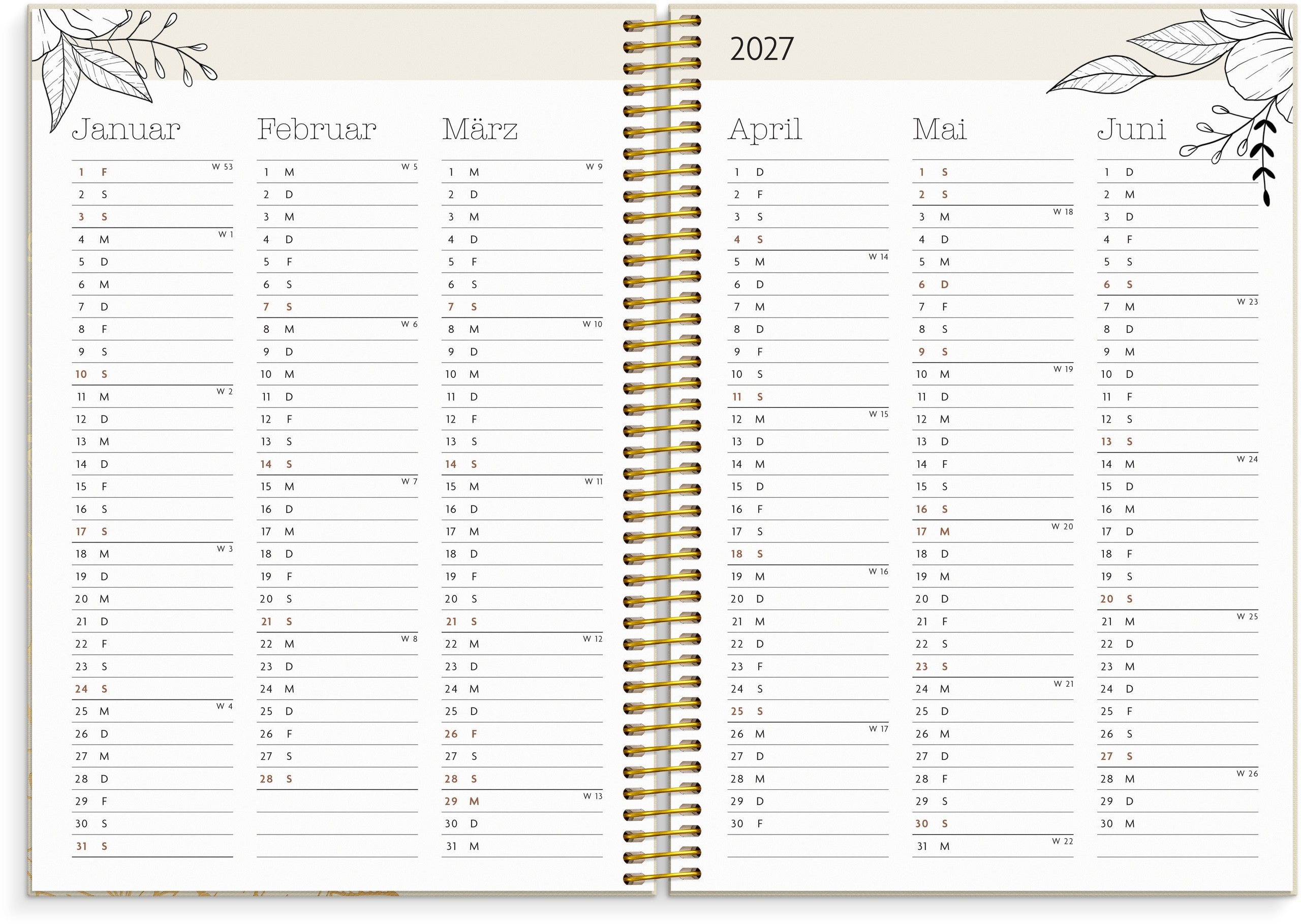 Life planner Bloom 26/27