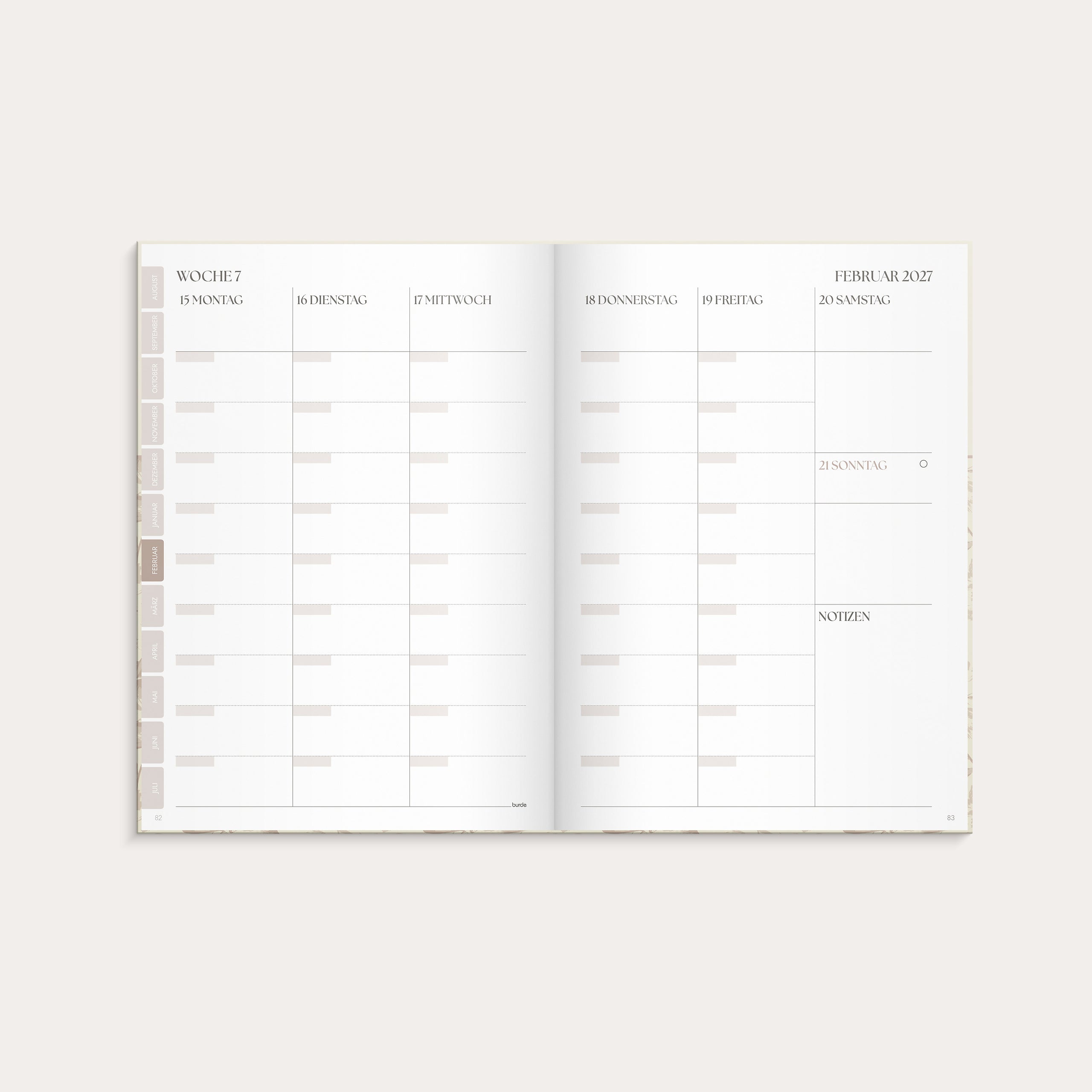 Lehrerplaner 26/27 Blumen